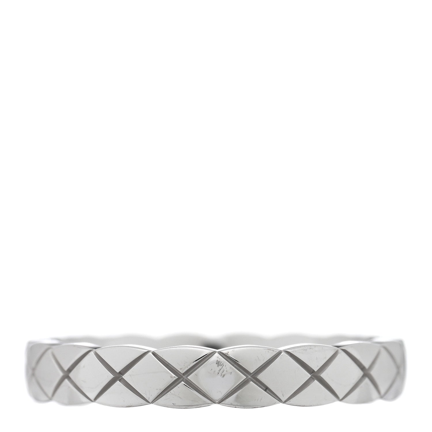 Chanel 18K White Gold Mini Coco Crush Ring 53 6.25 3 of 4