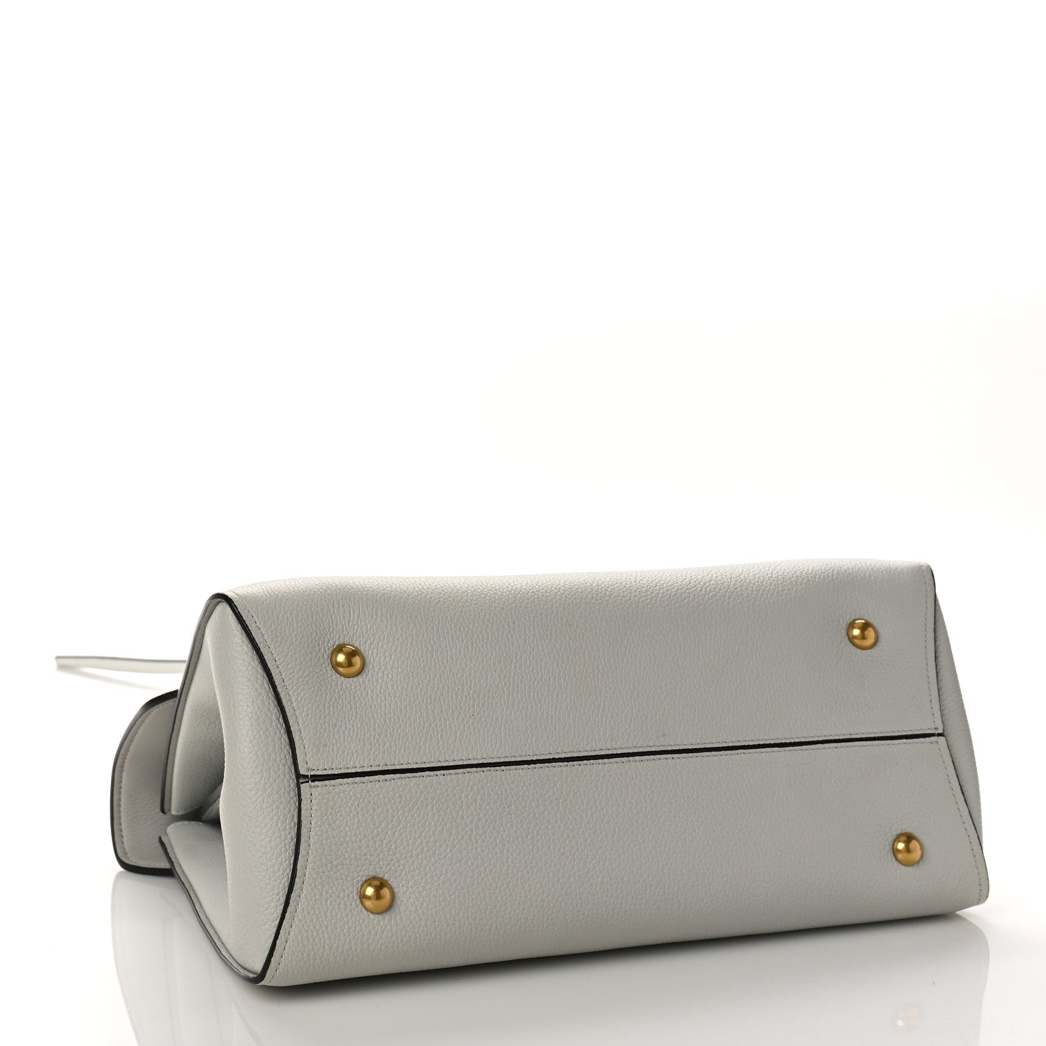 Salvatore Ferragamo Calfskin Medium Margot Top Handle Satchel Light Grey 4 of 8