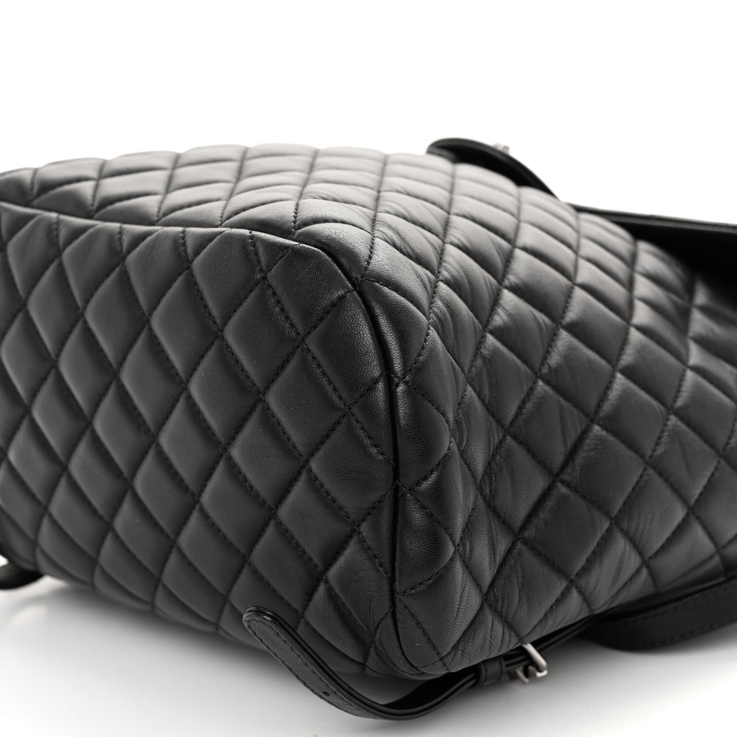 Lambskin Quilted Large Urban Spirit Backpack Black