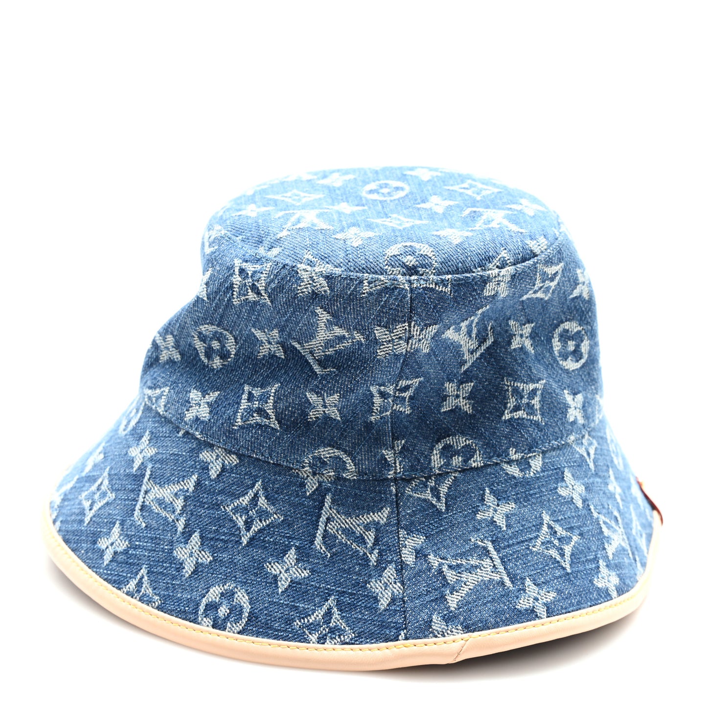 Monogram Denim Jacquard LV Remix Bucket Hat M Blue