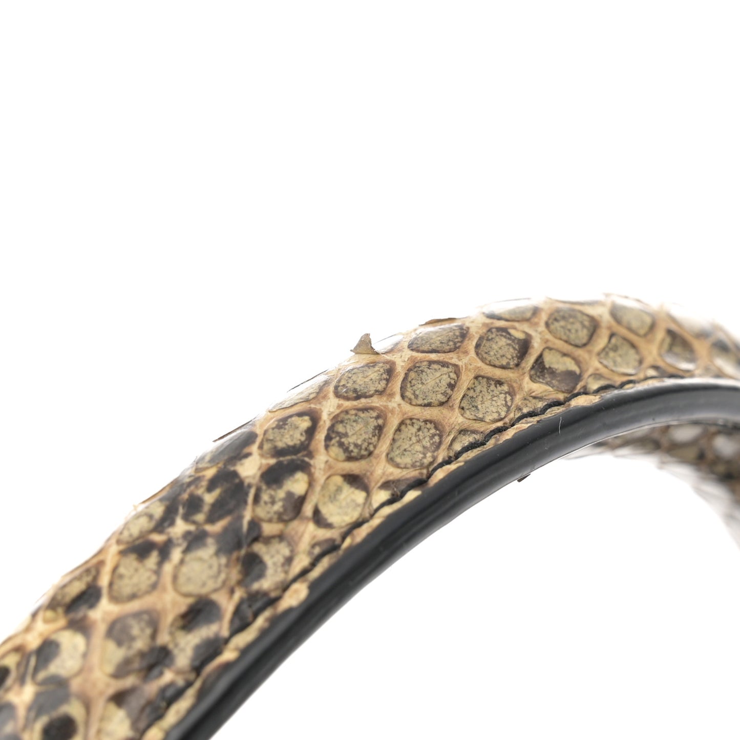 Calfskin Embossed Snakeskin Small Sac De Jour Black