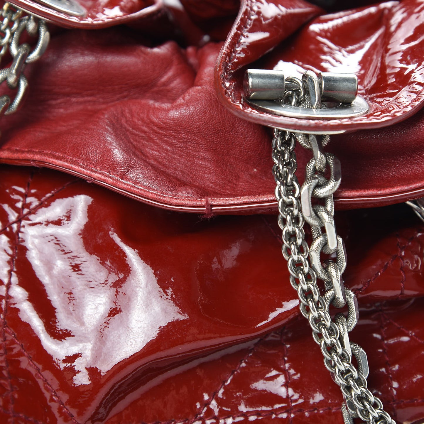 Patent Cannage Medium Le Trente Tote Red