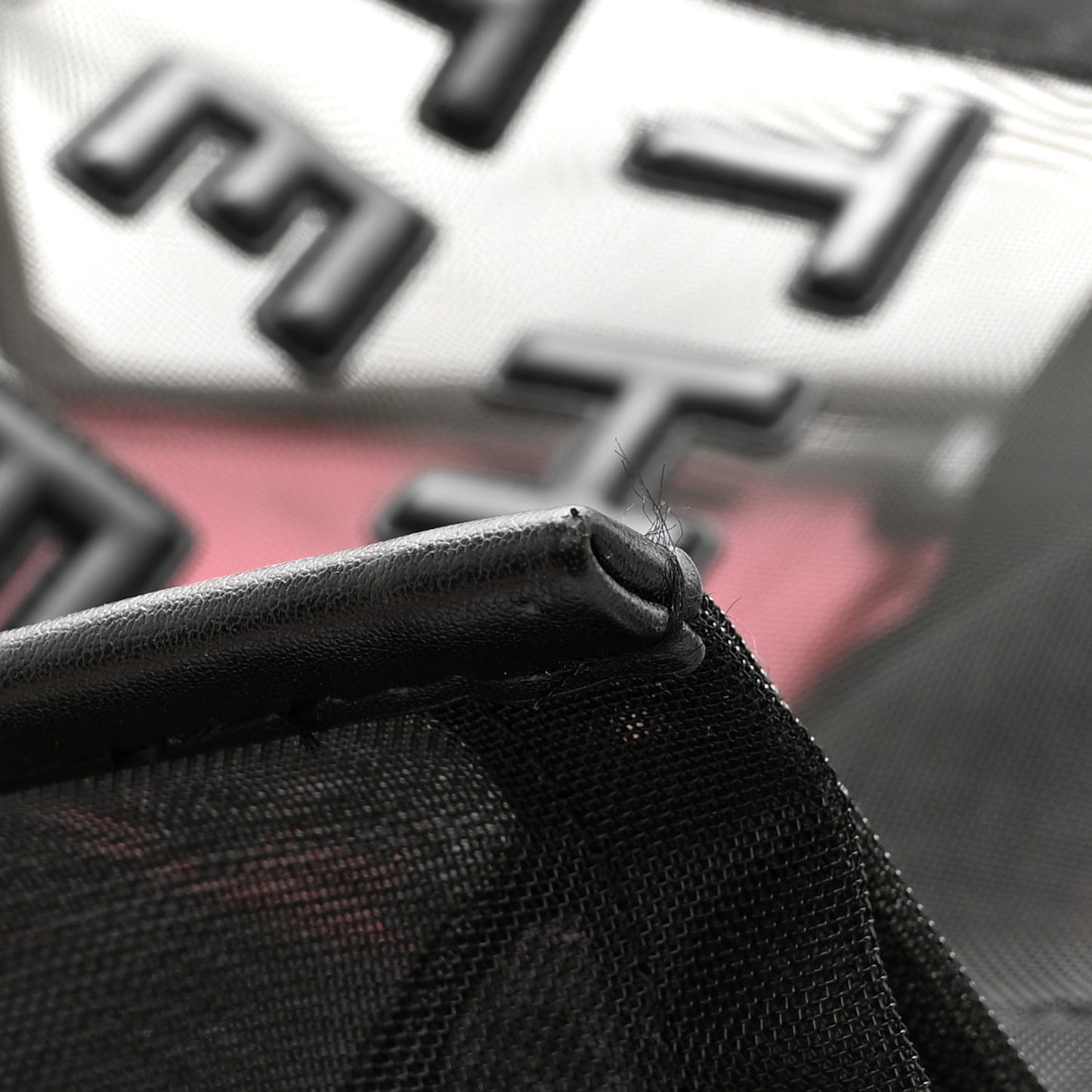 Nylon The Mesh Medium Tote Bag Black Pink