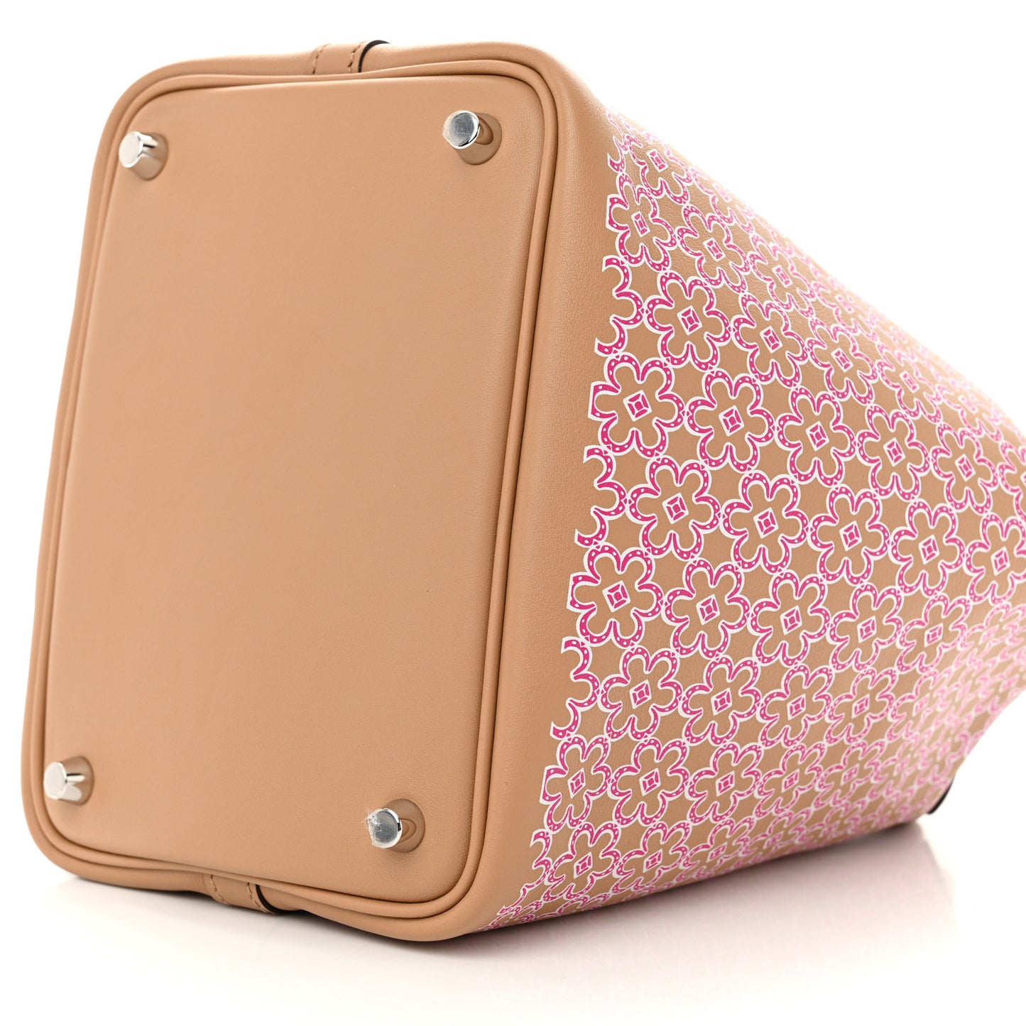 Swift Lucky Daisy Picotin Lock 18 PM Chai Rose White