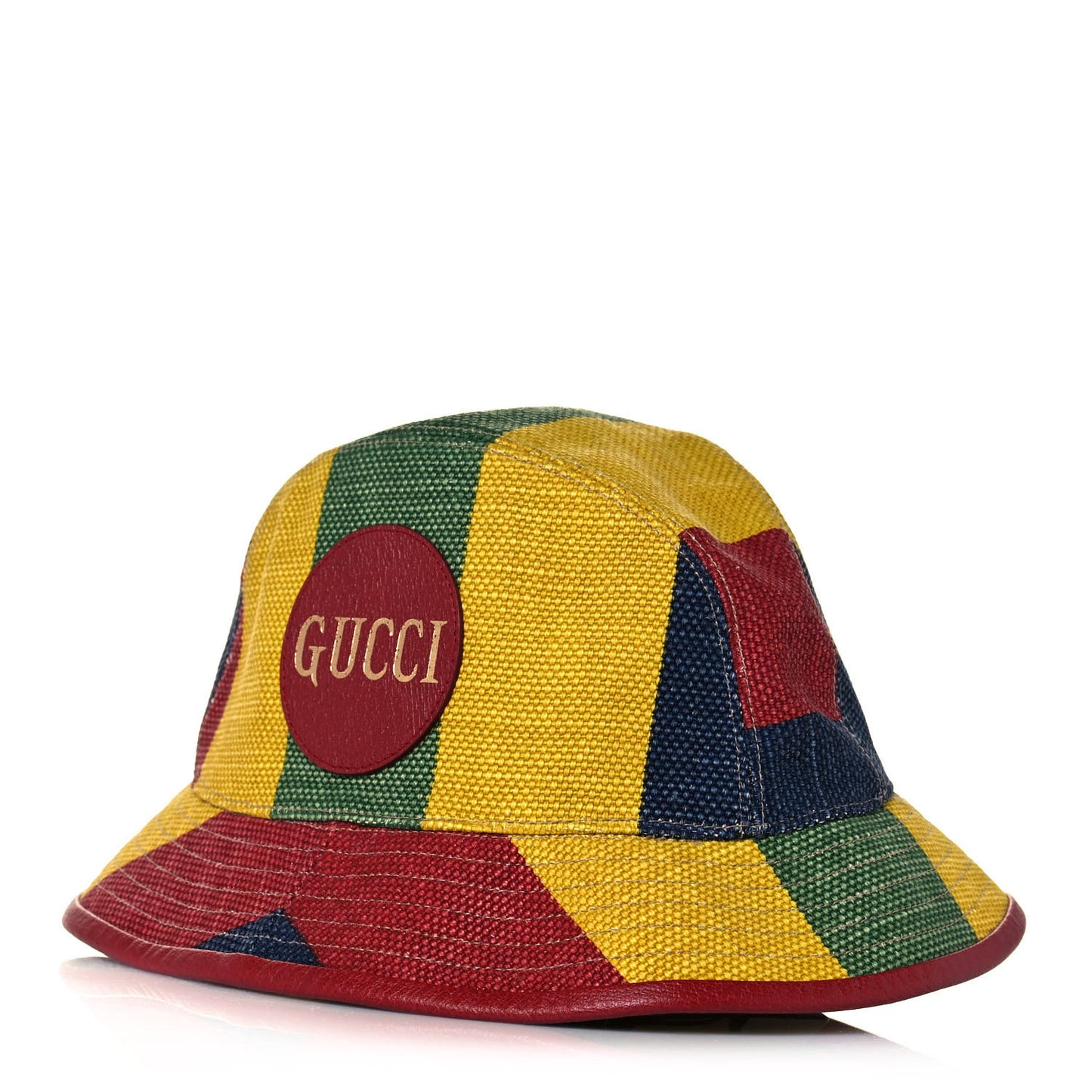 Canvas Marley Stripe Script Logo Gucci 100 Bucket Hat M Multicolor