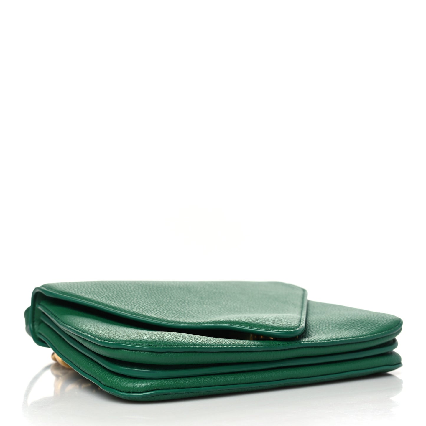 BOTTEGA VENETA Calfskin Mount Envelope Bag Jungle