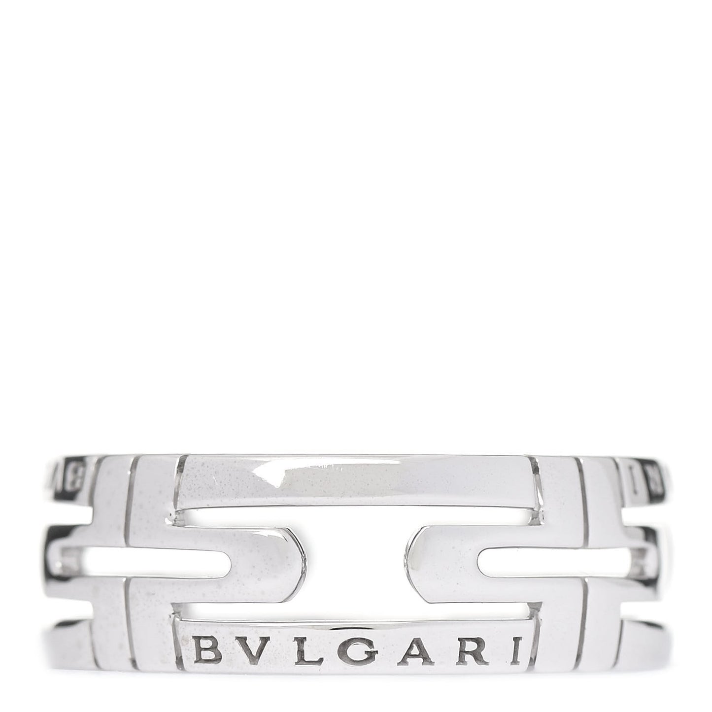 18K White Gold Parentesi Band Ring 59 8.75