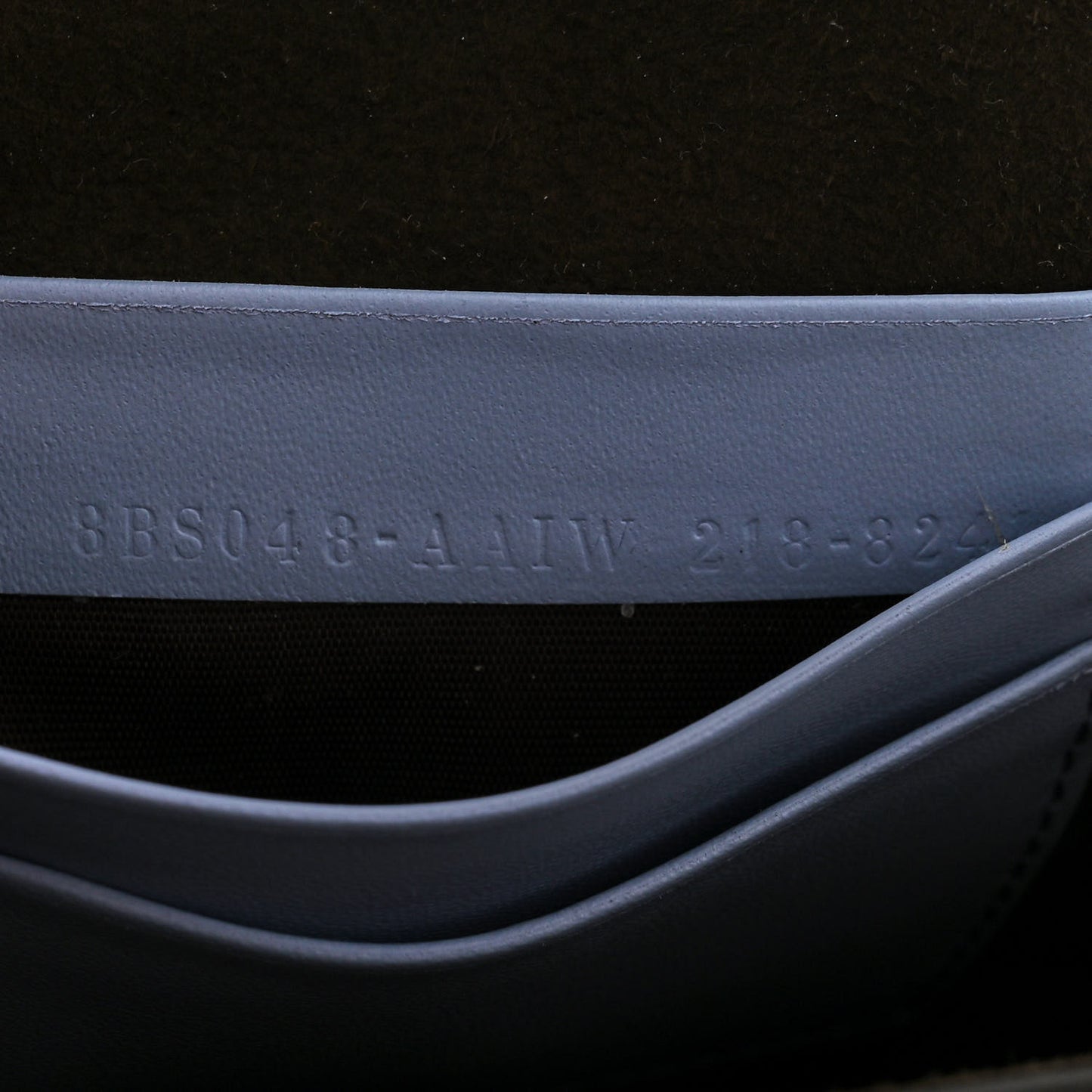 Vitello King Mini Flat Baguette Azzurro Sky