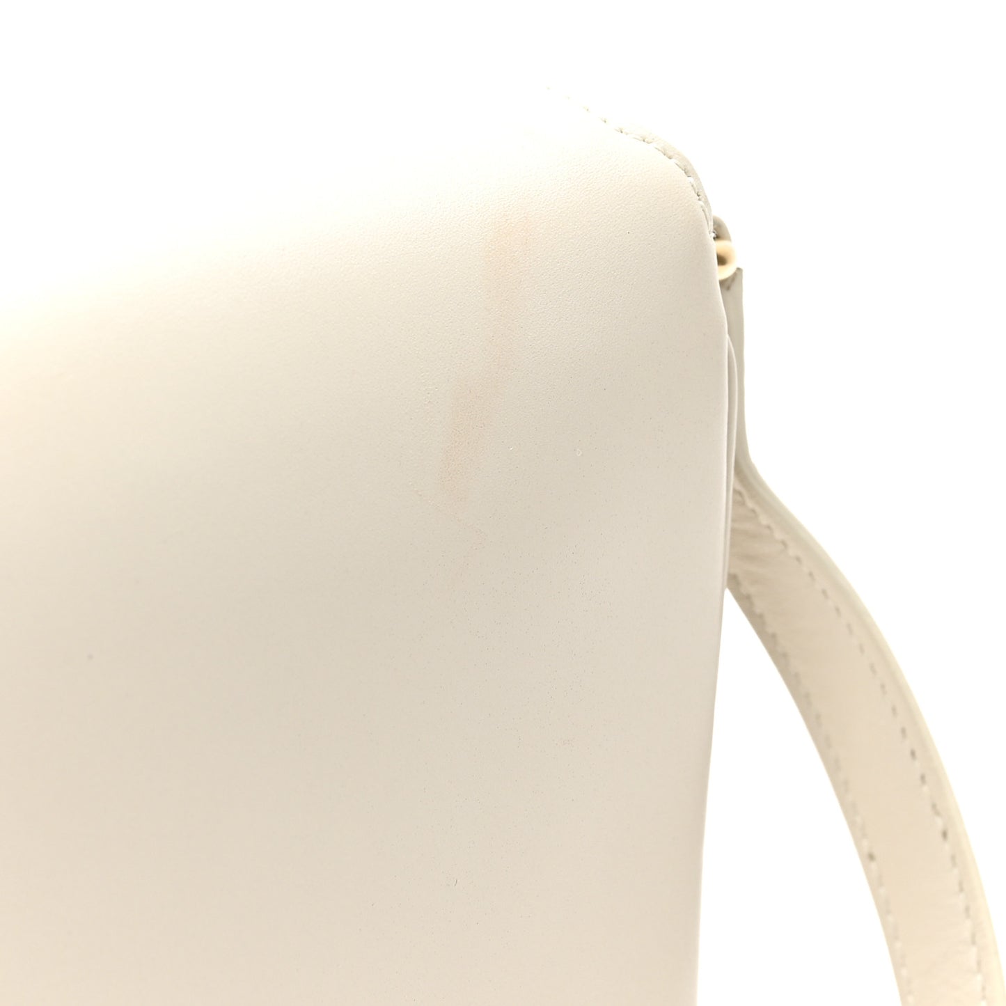 Smooth Calfskin Le Maillon Satchel Crema Soft