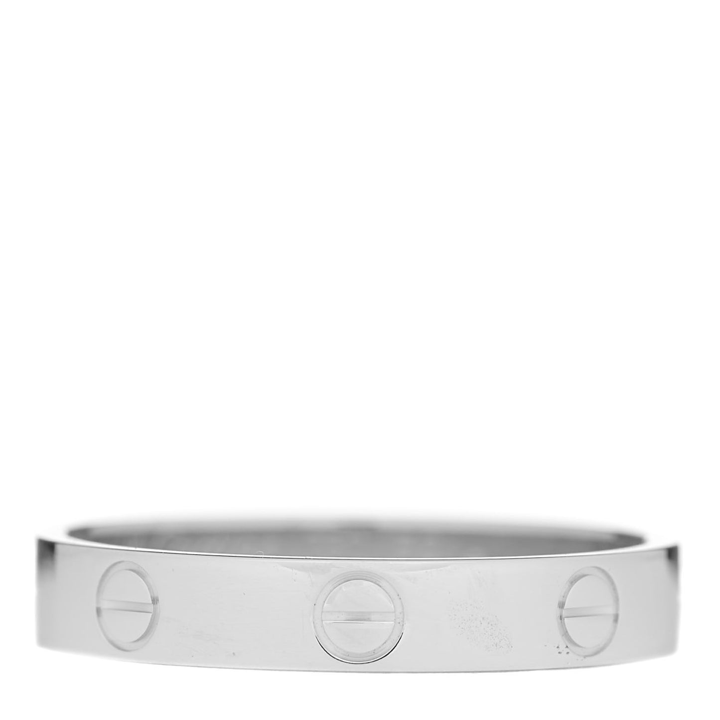 18K White Gold 3.5mm LOVE Wedding Band Ring 59 8.75
