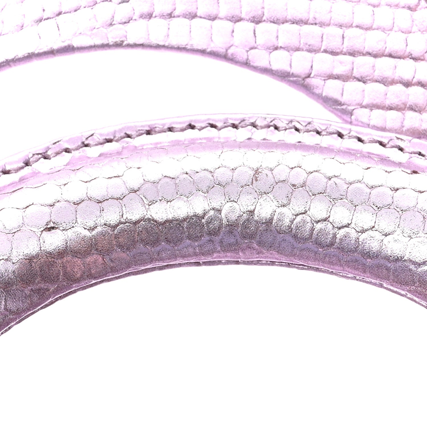 Christian Dior CHRISTIAN DIOR Metallic Lizard Mini Lady Dior Pink 12 of 17