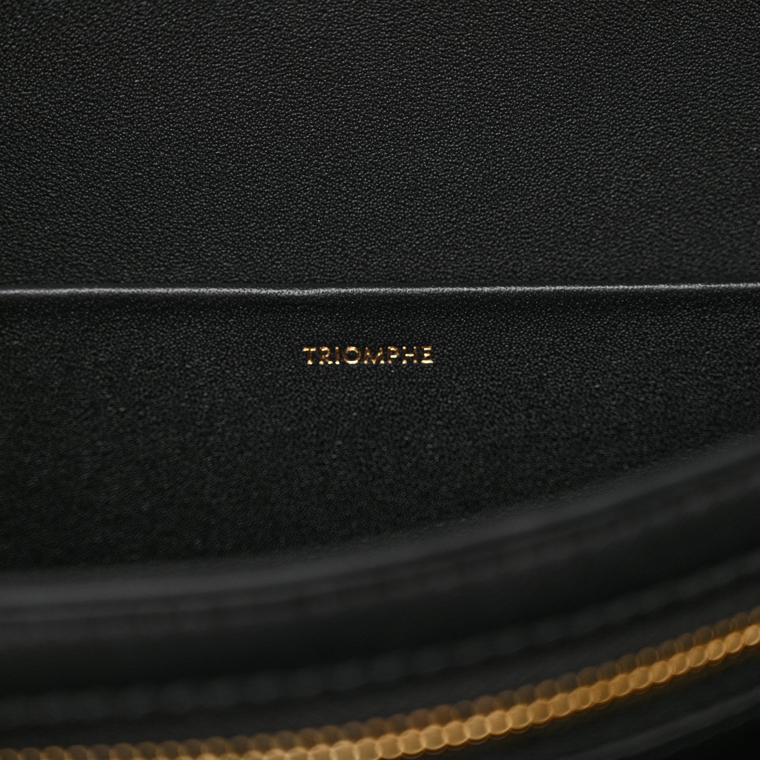 Celine Shiny Calfskin Medium Triomphe Black 6 of 12