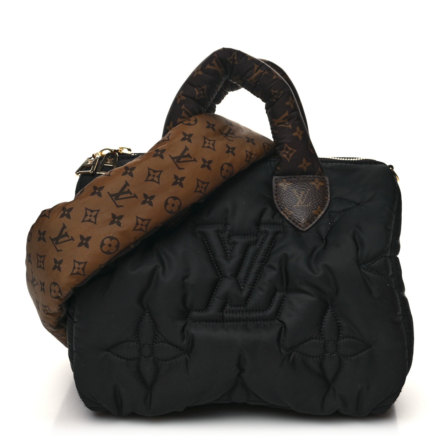 Econyl Mini Monogram Pillow Speedy Bandouliere 25 Black