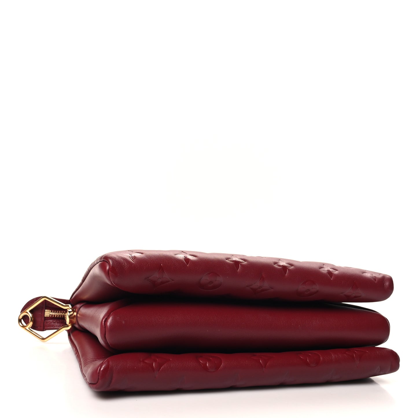 Lambskin Embossed Monogram Coussin PM Wine
