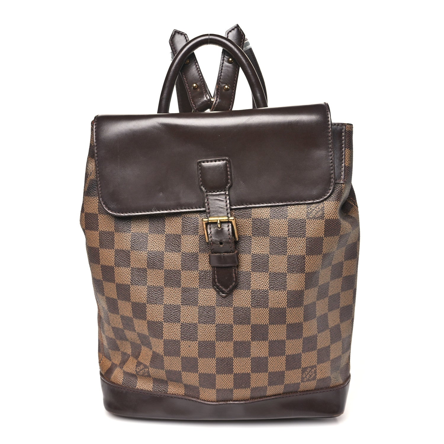 louis vuitton backpack square pattern Louis Vuitton Damier Ebene Soho Backpack 1841836 – FASHIONPHILE