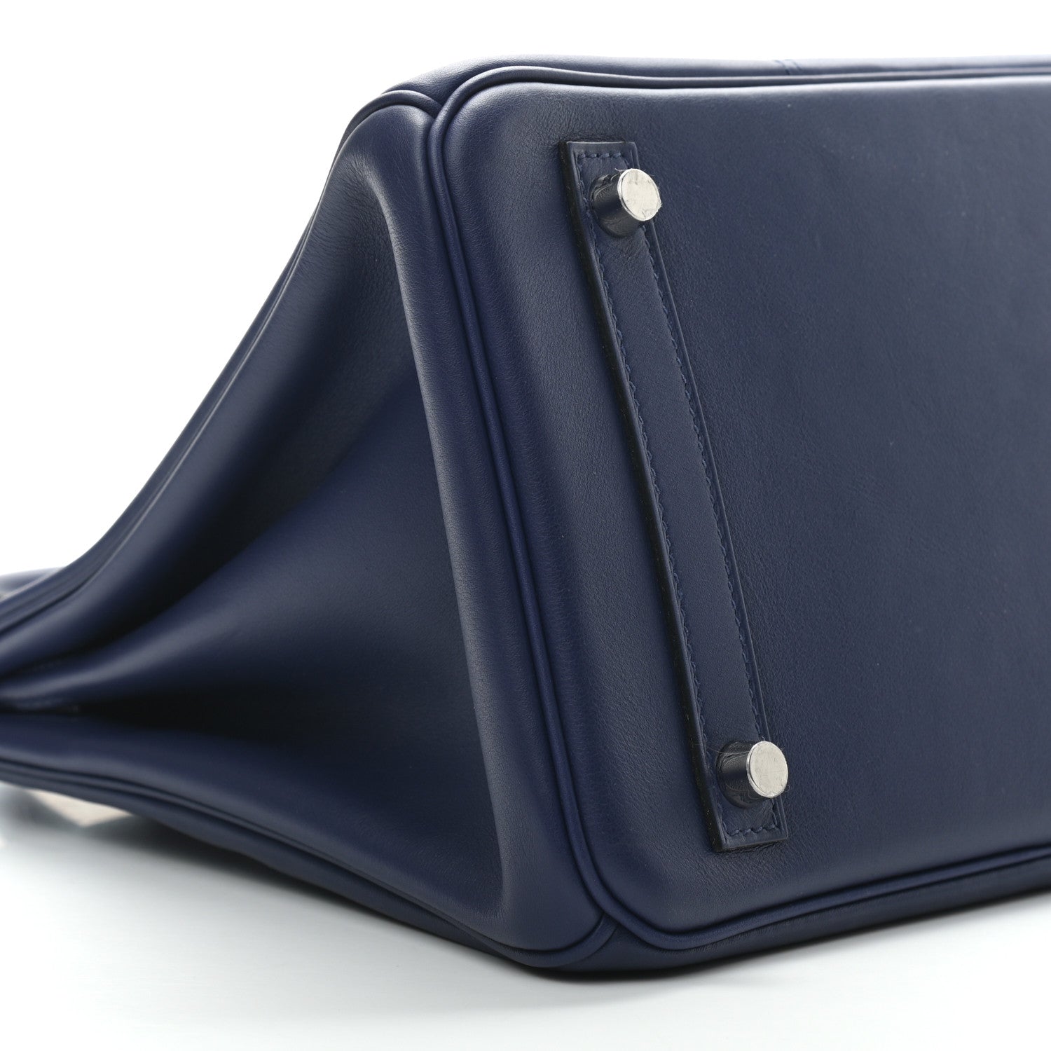 Hermes Swift Epsom Tressage Birkin 30 Bleu Encre Bleu Du Nord Gold 9 of 10