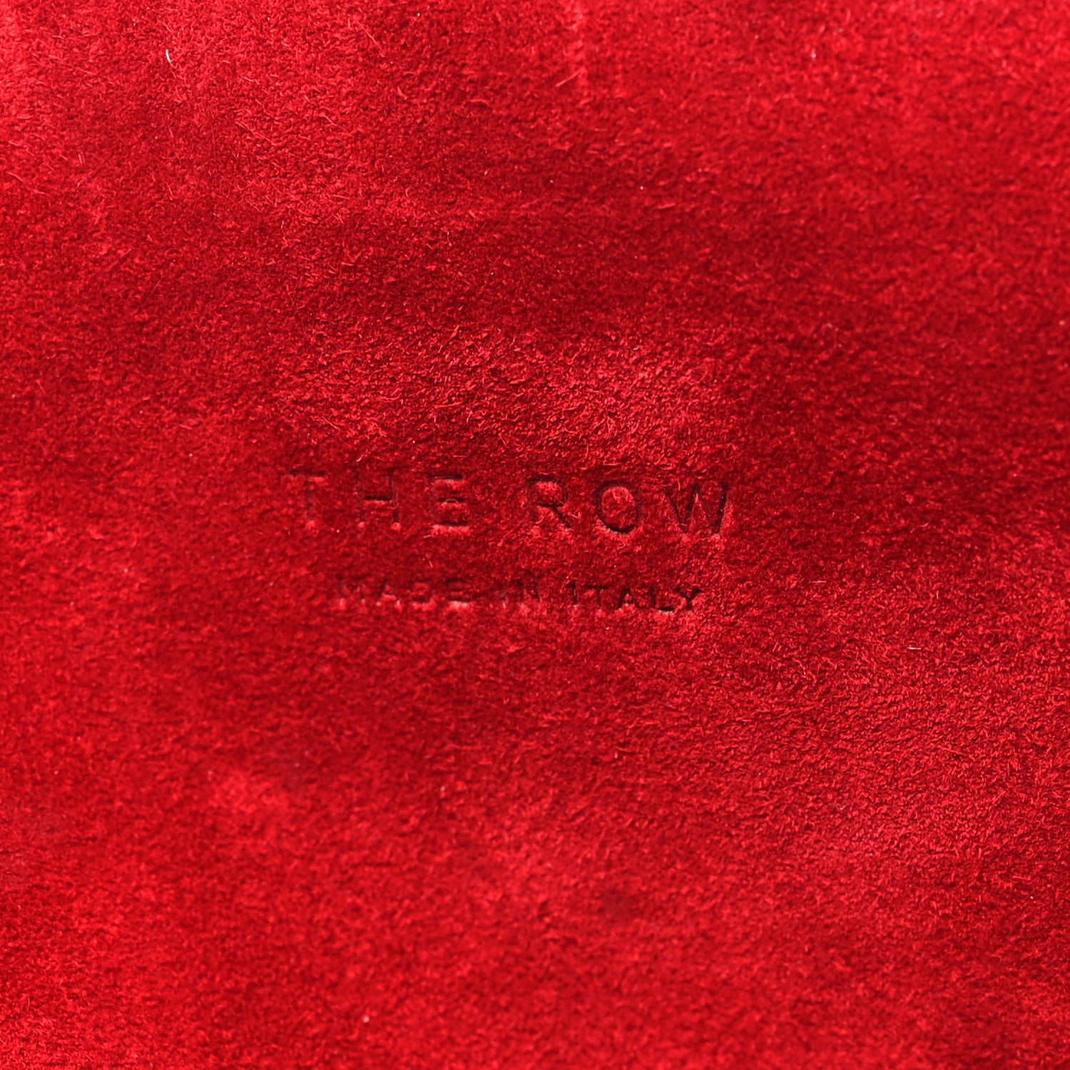 The Row Nylon Suede Margaux 17 Inside-Out Taupe Red 6 of 11