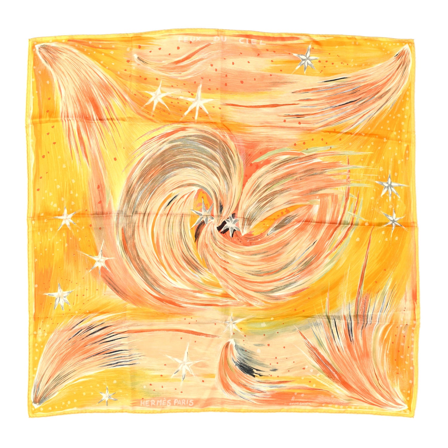 Hermes Silk Feux Du Ciel Scarf 90 1876990 – FASHIONPHILE