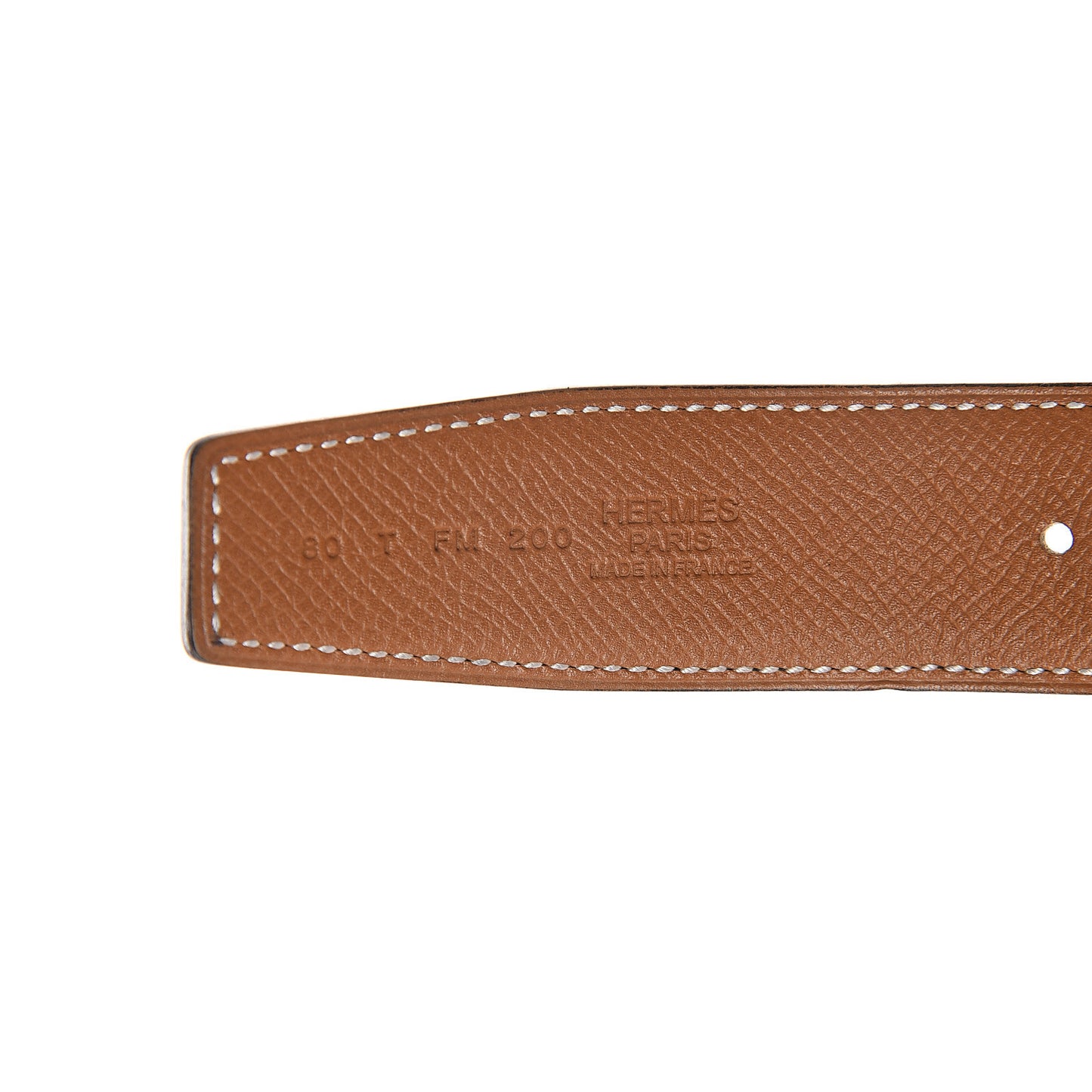 Epsom Swift Strie 32mm H Belt 80 Black Gold