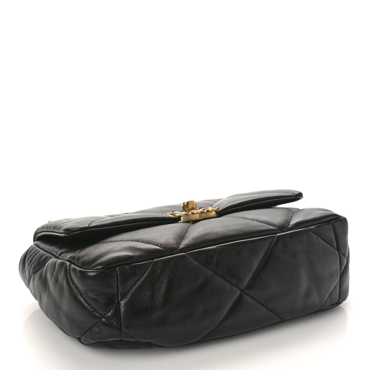 Lambskin Quilted Medium Chanel 19 Flap Black