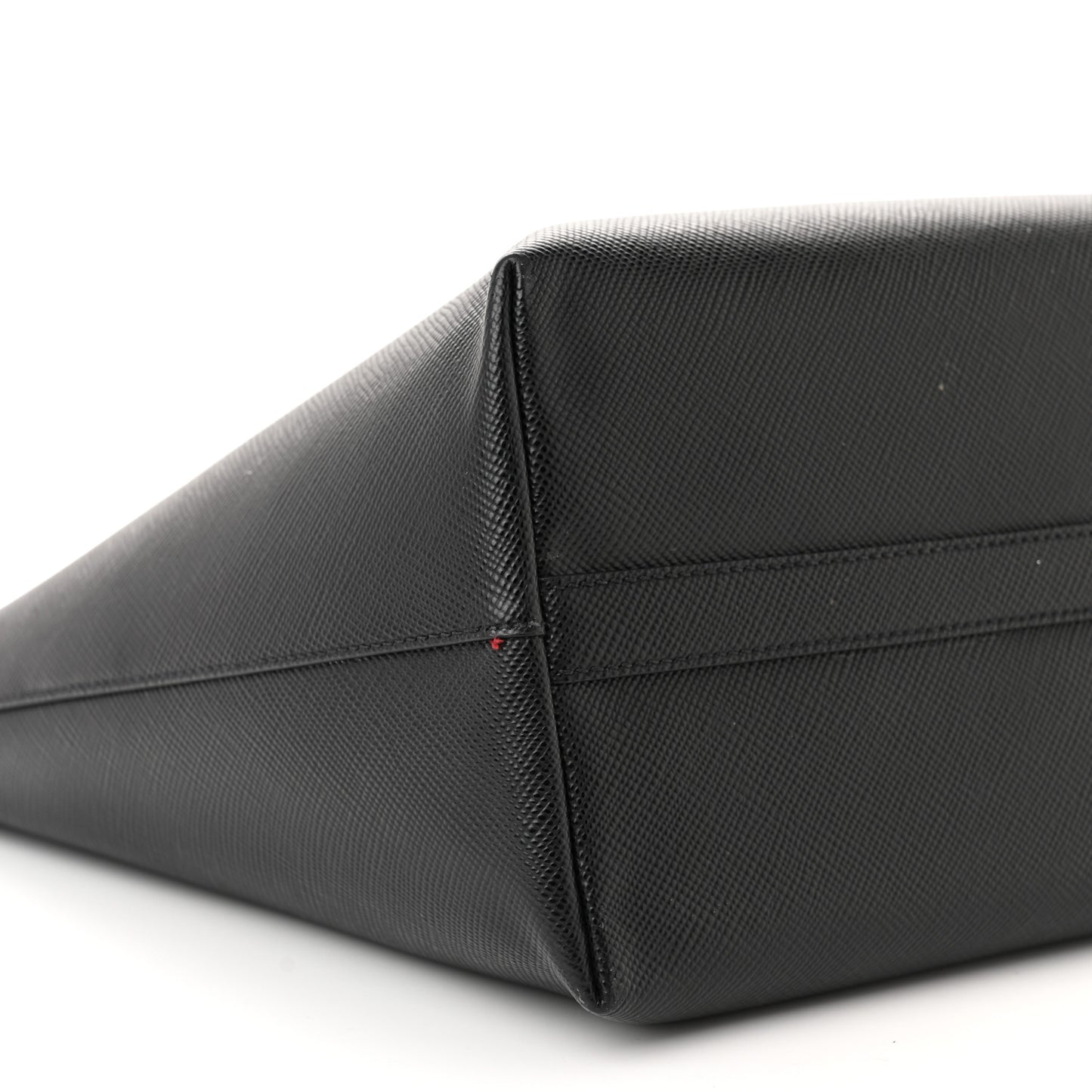 Saffiano Cuir Shopping Tote Black Fuoco