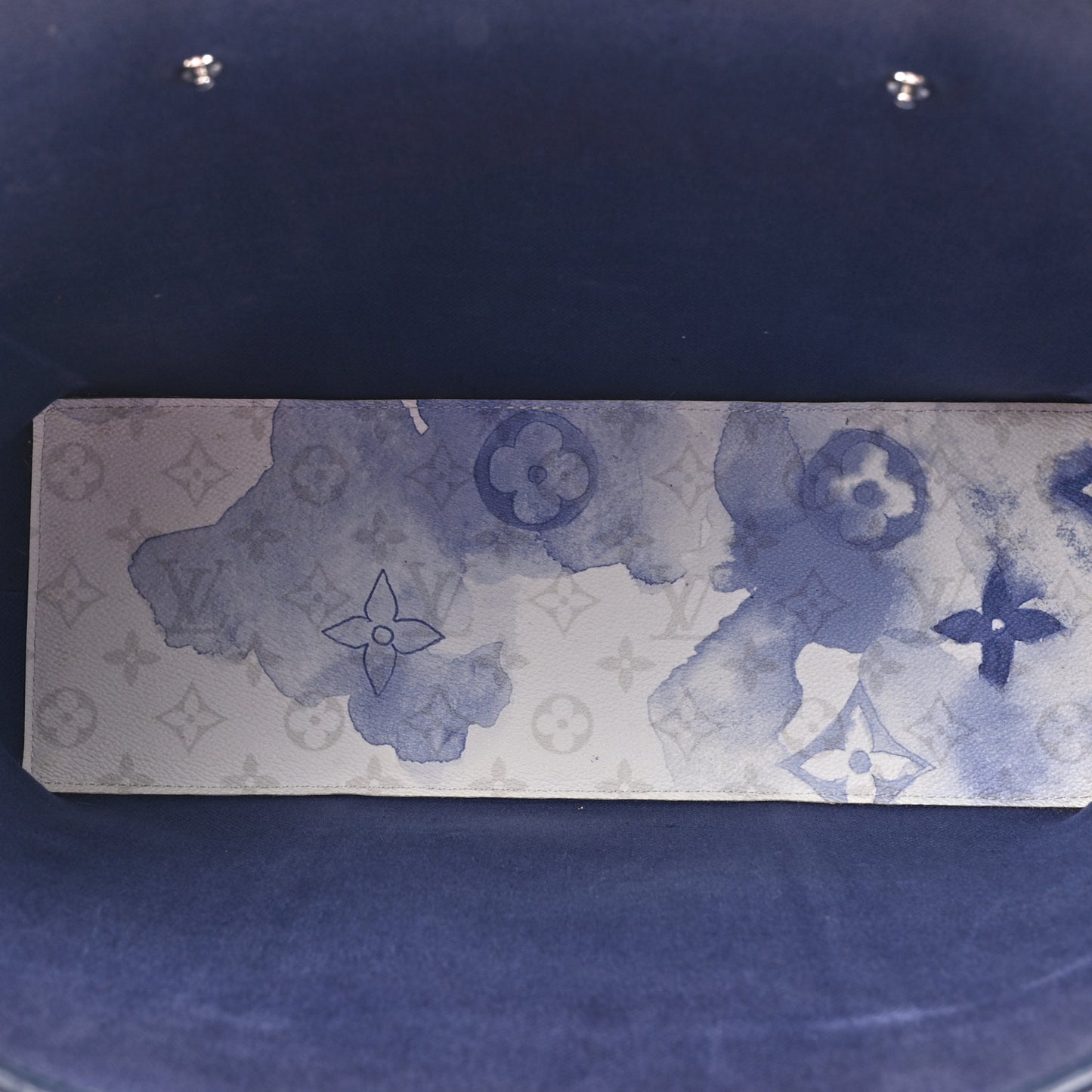 Monogram Watercolor New Tote PM Blue