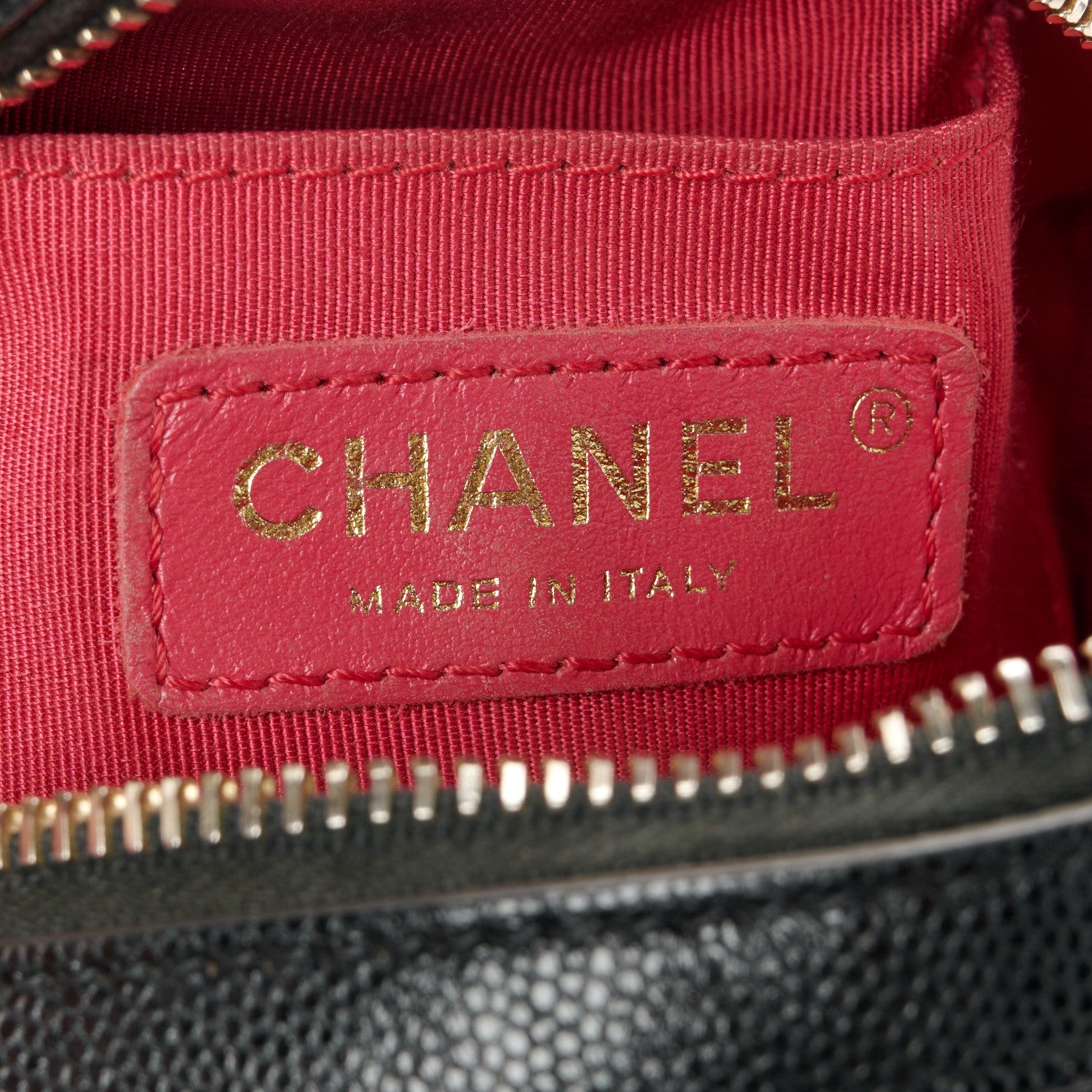 Chanel Caviar Quilted Round Clutch With Chain Black 7 of 11