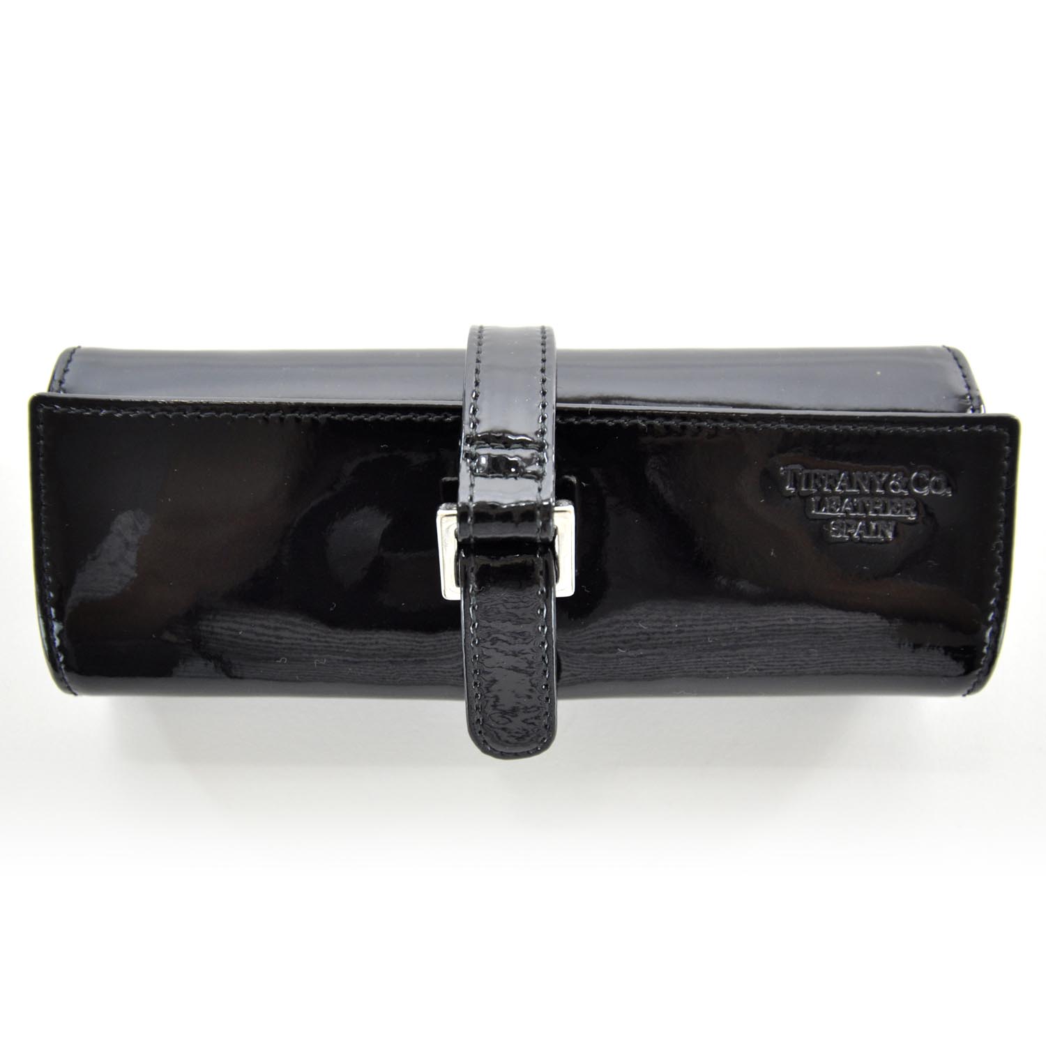 Tiffany Patent Leather Jewelry Roll Black 1 of 5