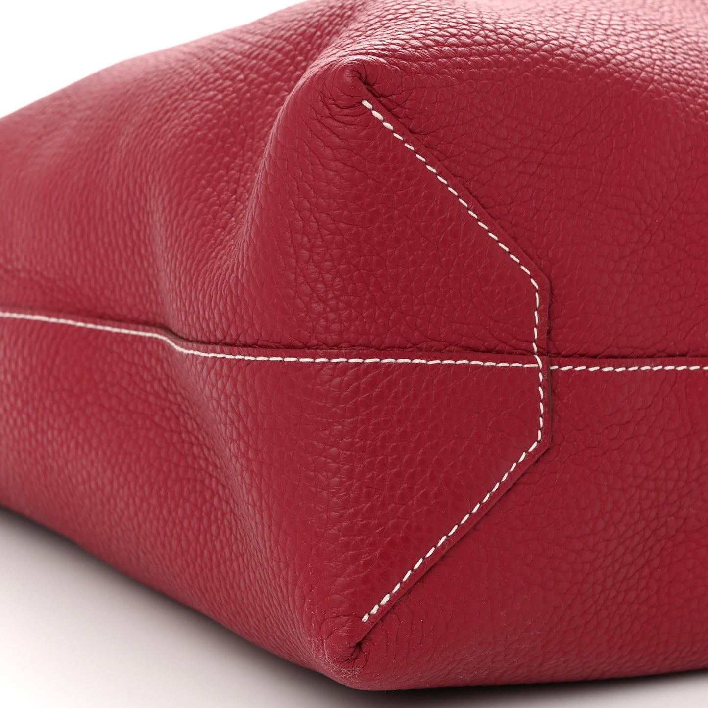 Taurillon Clemence Double Sens 45 Reversible Tote Rubis Rose Jaipur