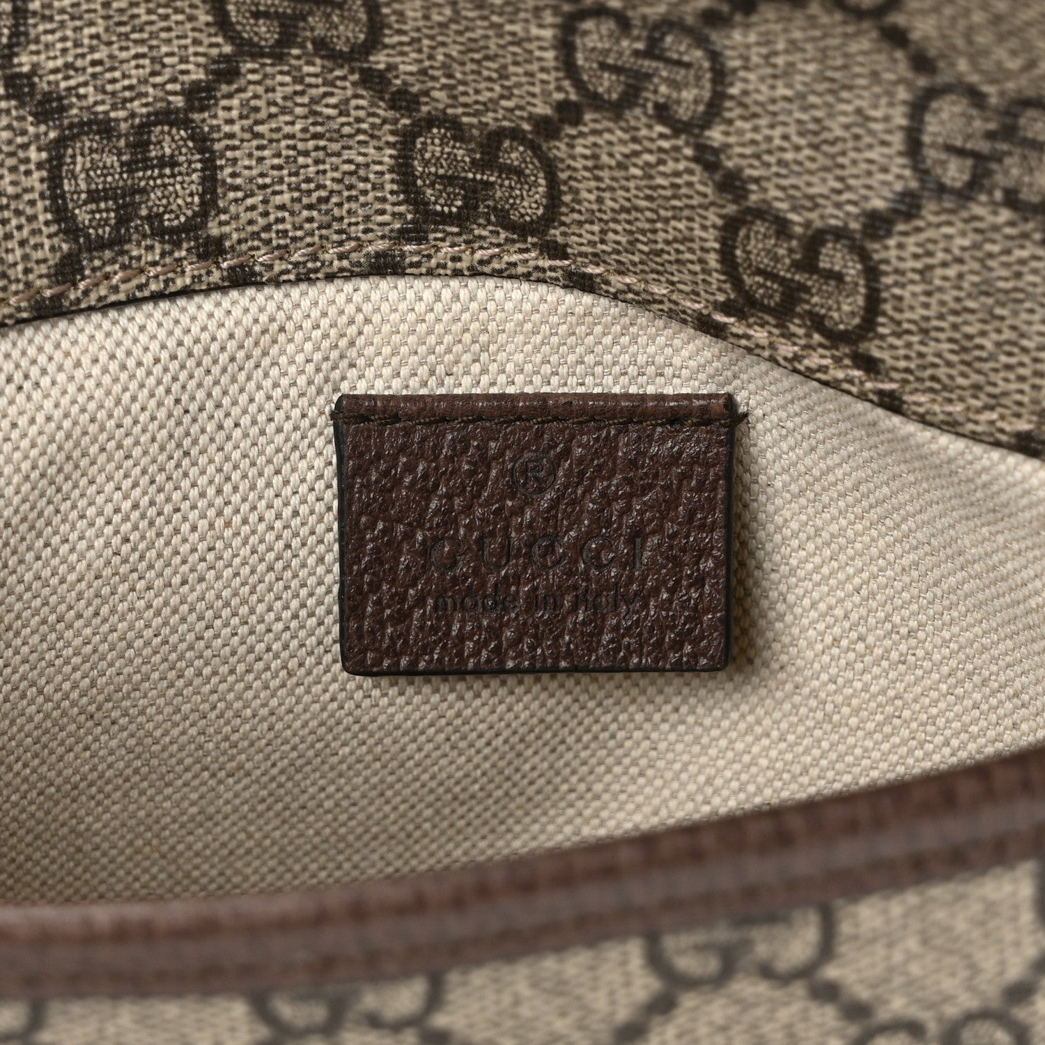 Gucci GG Supreme Monogram Neo Vintage Web Belt Bag Brown 6 of 10