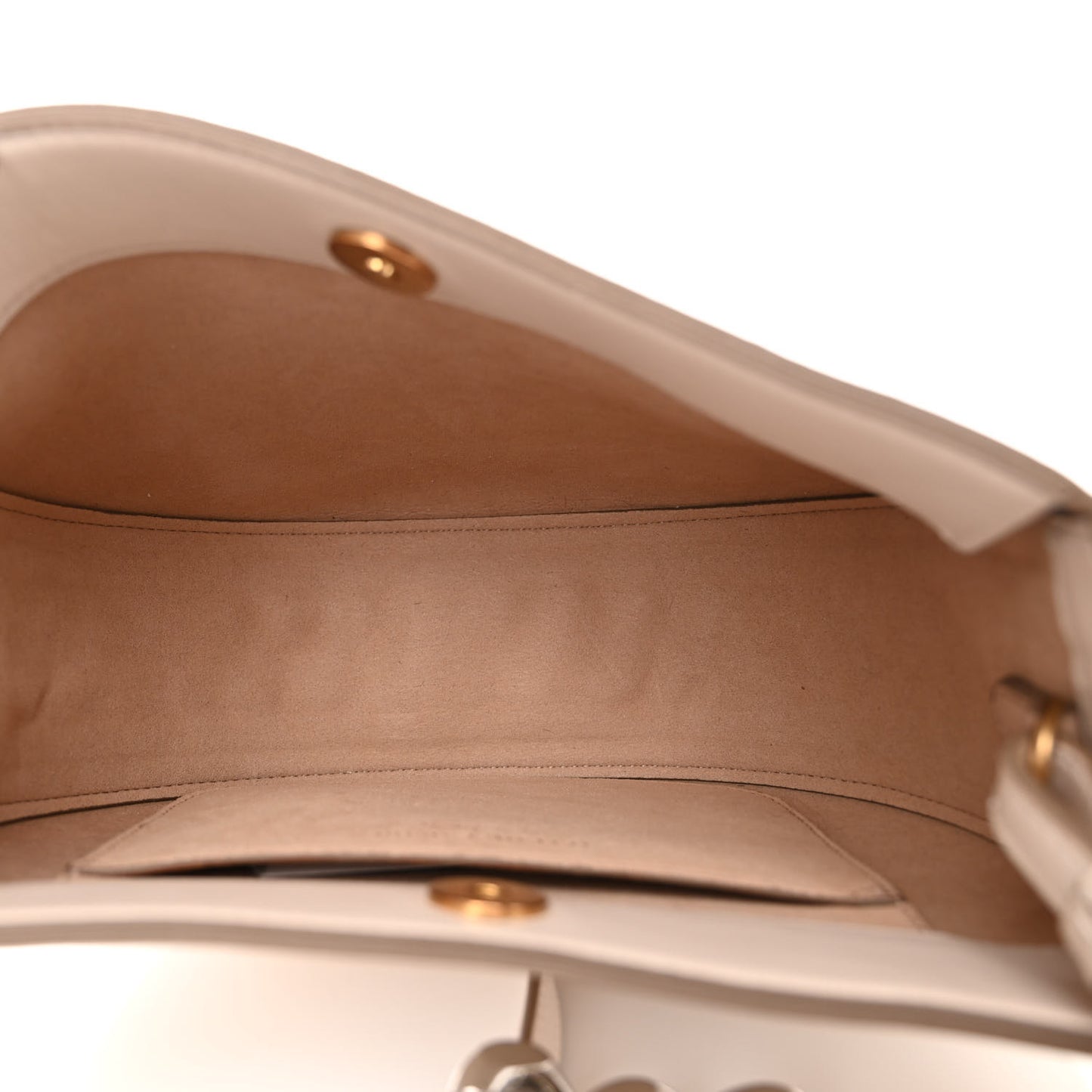 Eco Alter Nappa Small Frayme Shoulder Bag White