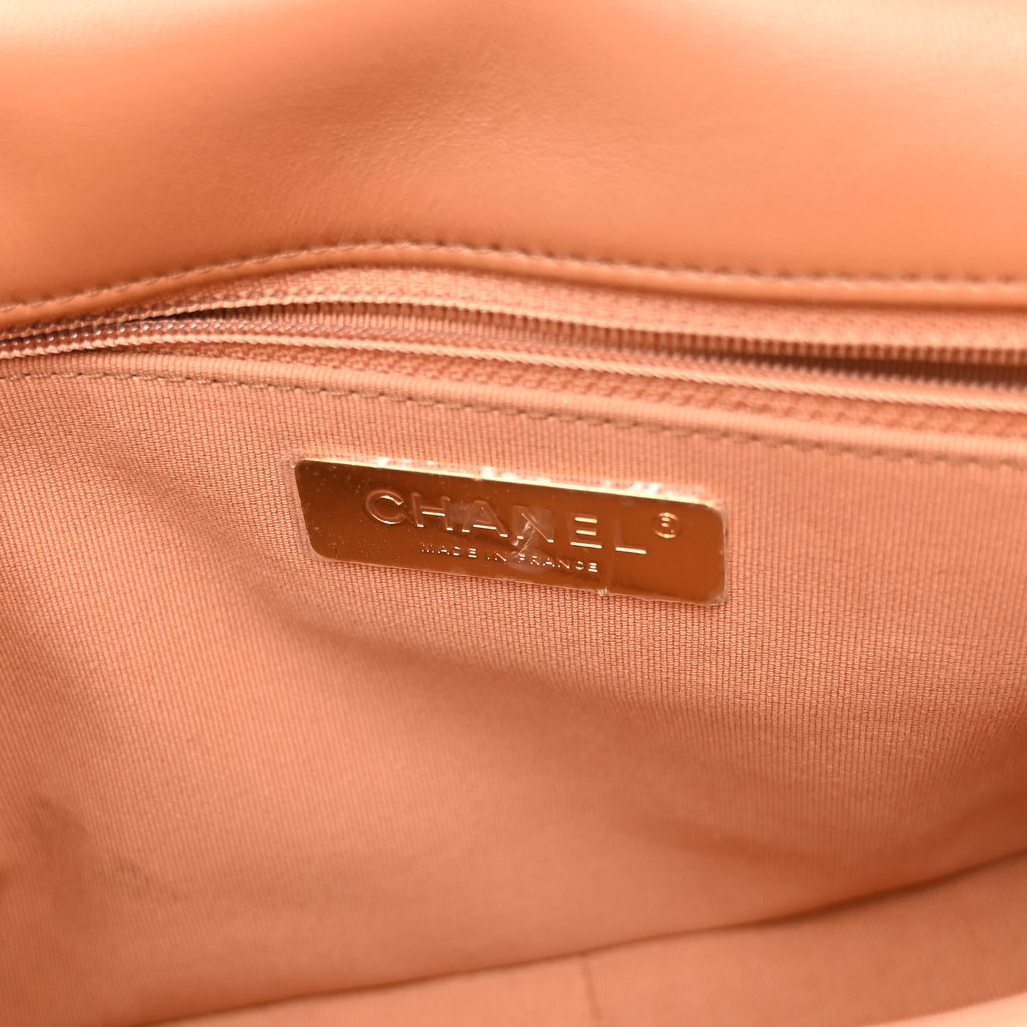 Lambskin Quilted Medium Chanel 19 Flap Brown