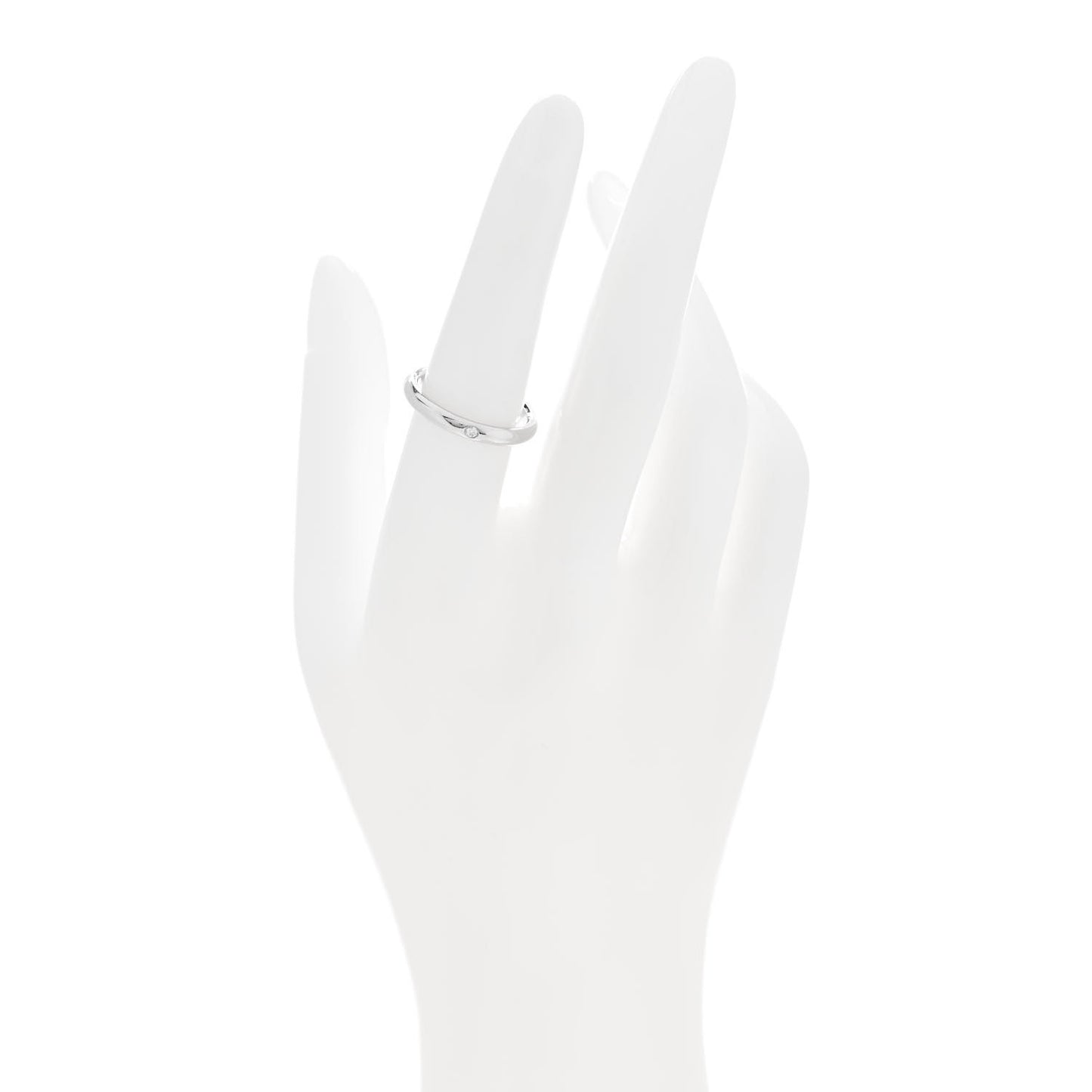 Platinum Diamond Elsa Peretti Band Ring 54 7