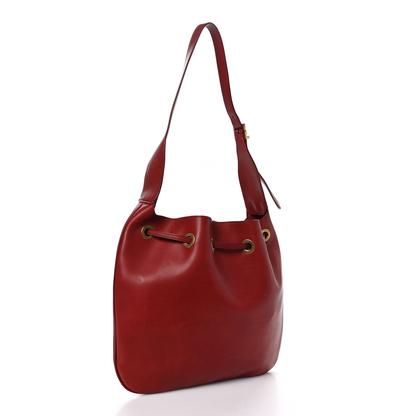 Calfskin Medium Paris VII Flat Hobo Red