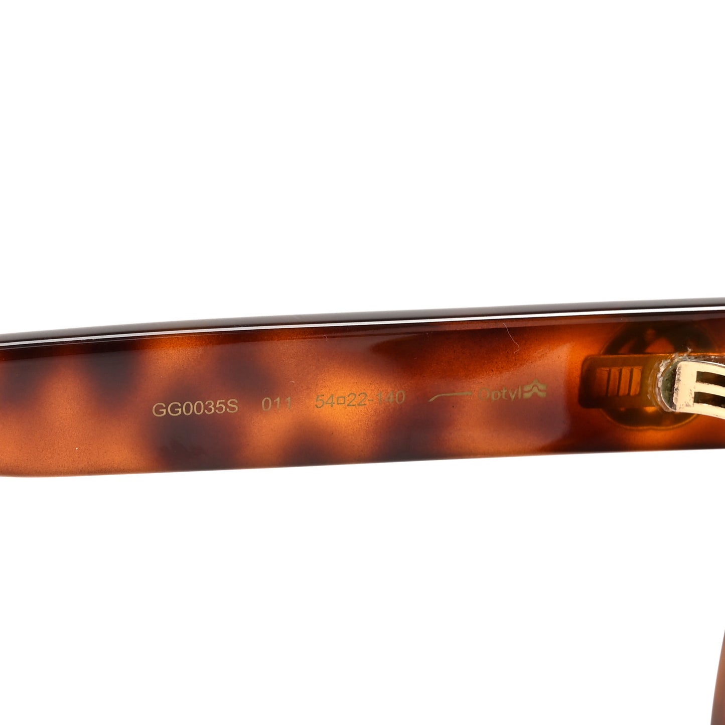 Acetate Round Web Sunglasses GG 0035S Tortoise