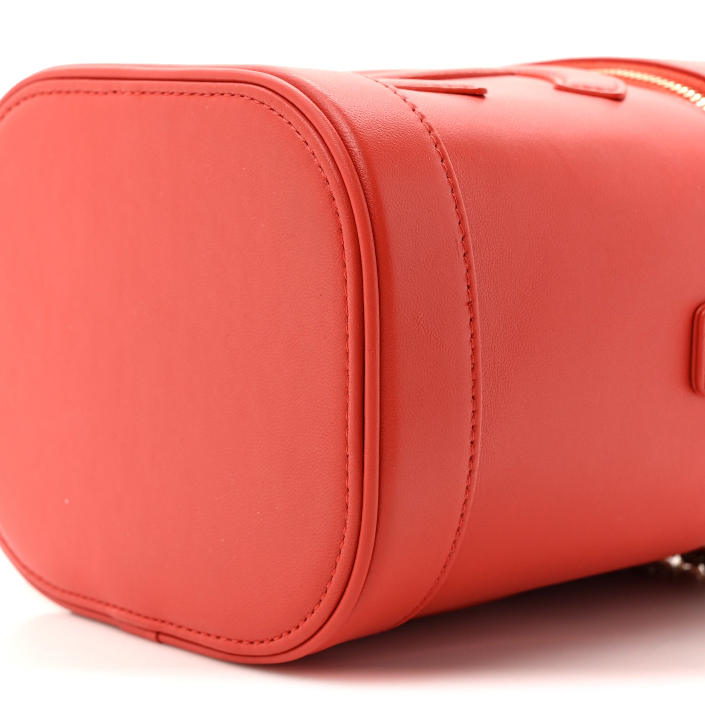 Lambskin Timeless Vanity Cosmetic Case Red