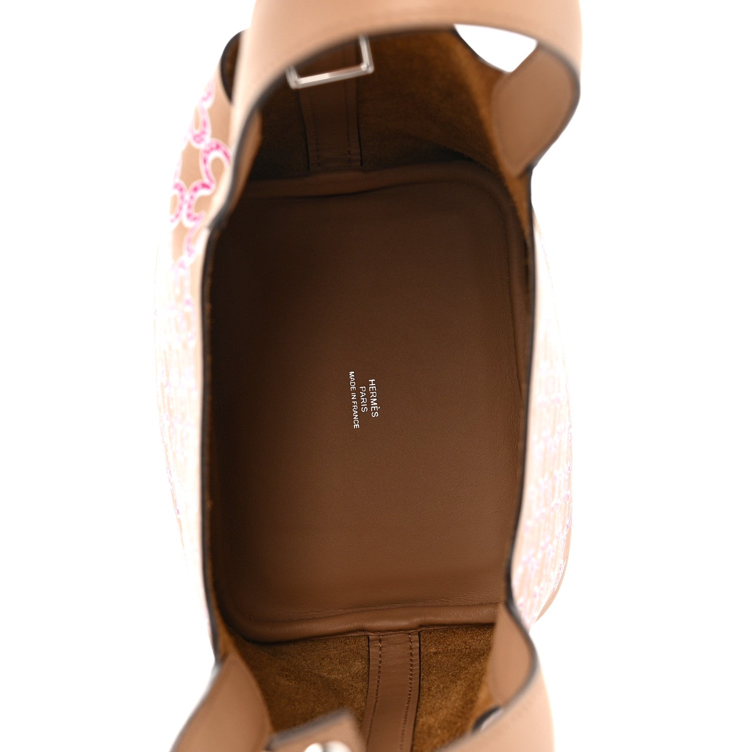 Hermes Swift Micro Lucky Daisy Picotin Lock Chai Rose White 5 of 9