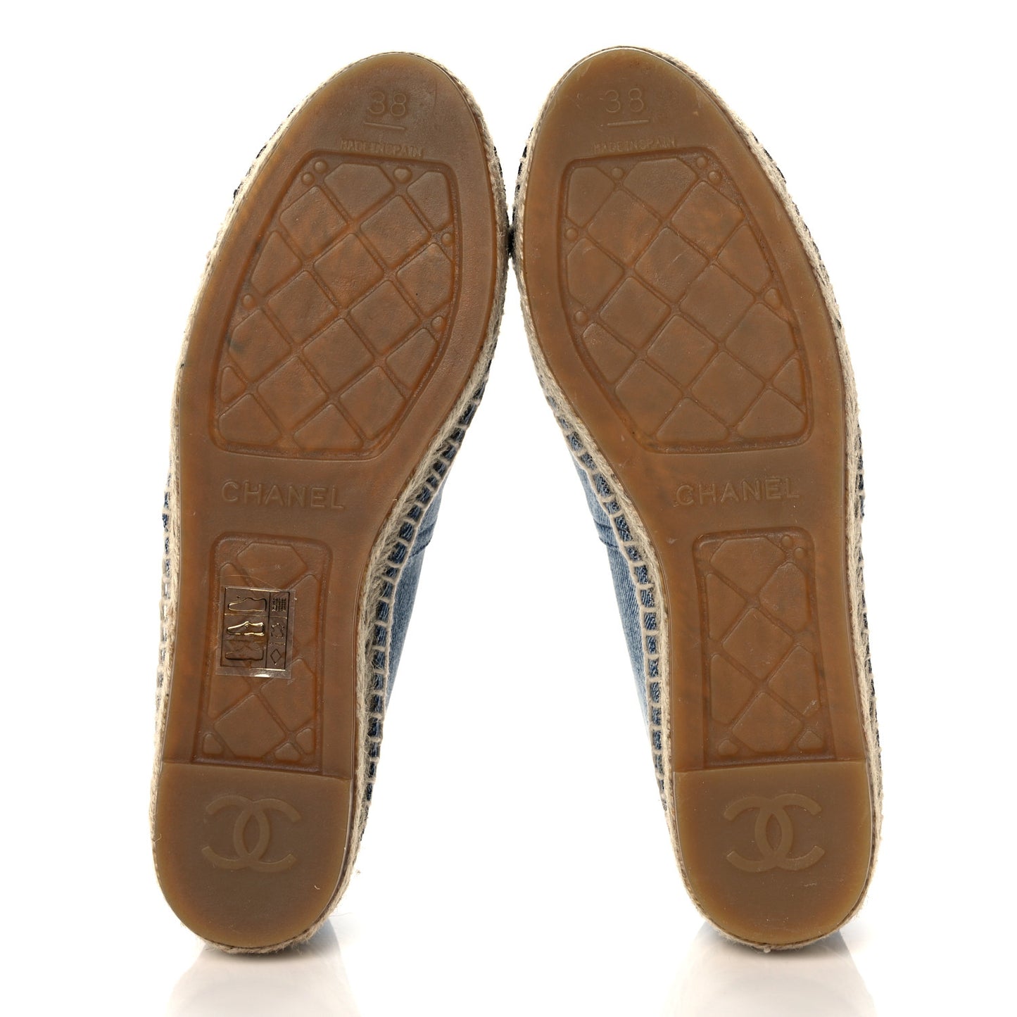 Denim CC Espadrilles 38 Blue Black