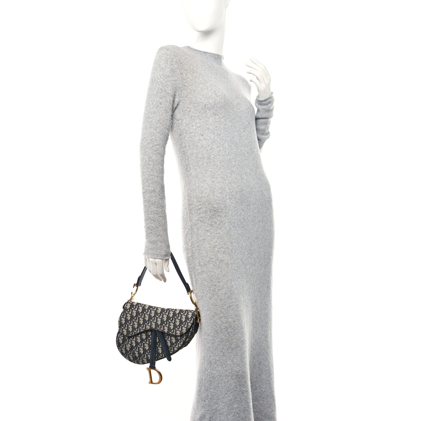 Oblique Saddle Bag Blue