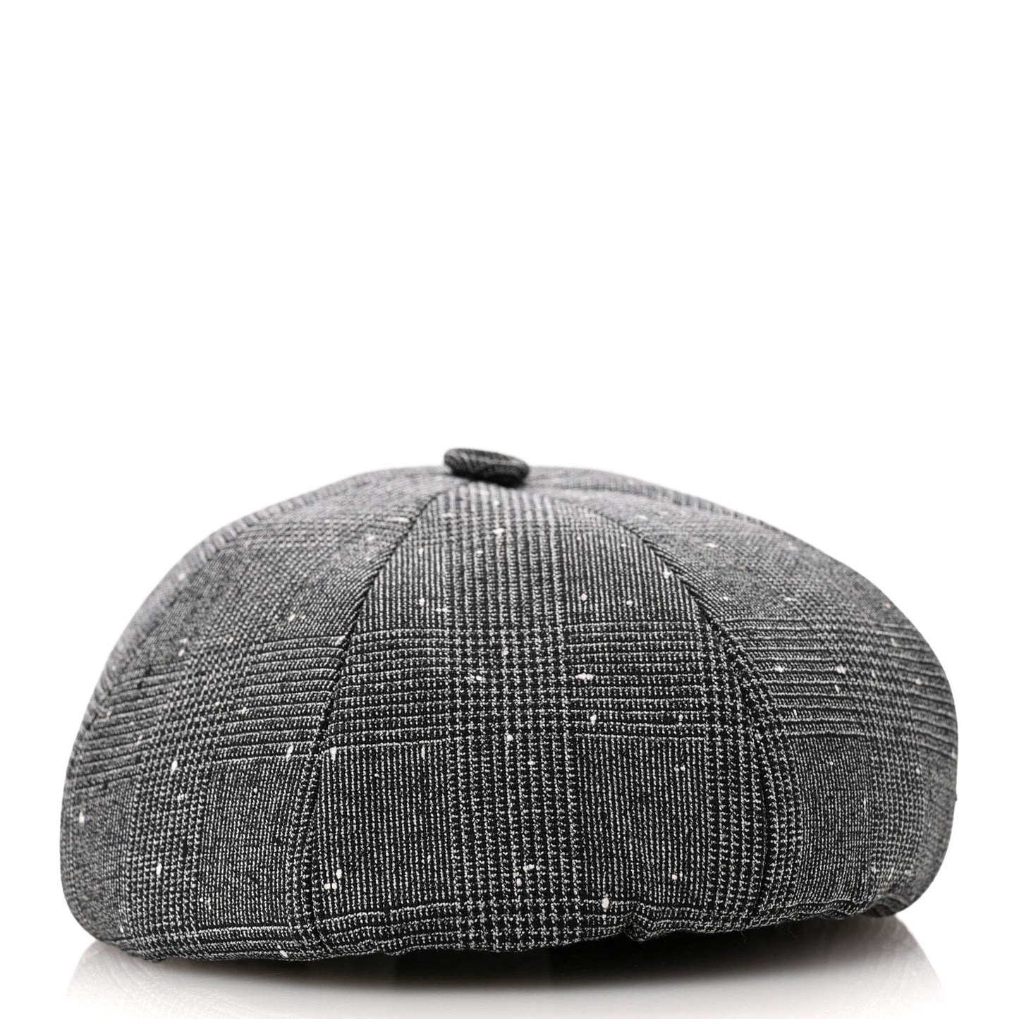 Wool Blend Prince of Whales Cap M Grey