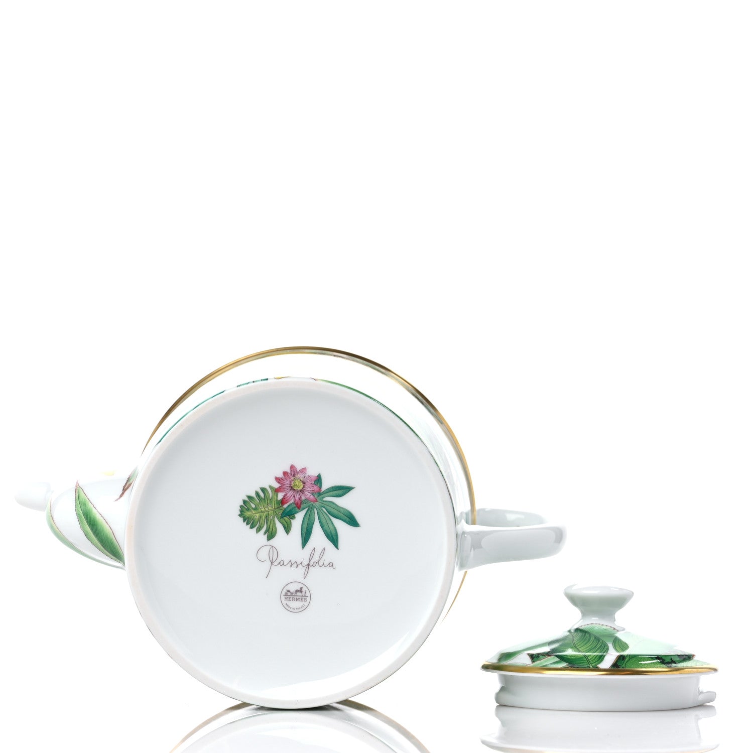 Hermes Porcelain Passiflora Teapot 4 of 7