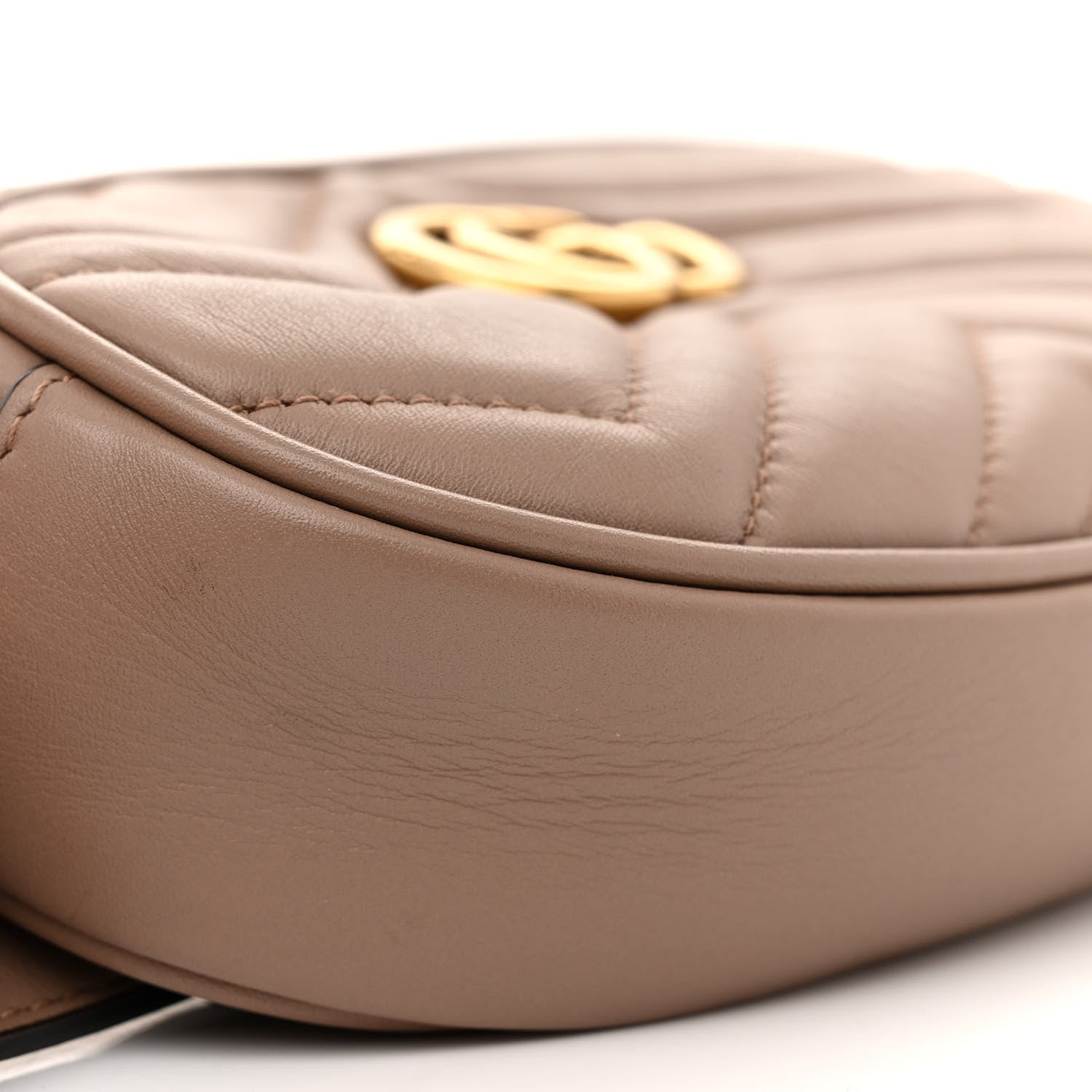 Gucci Calfskin Matelasse GG Marmont Belt Bag 85 34 Porcelain Rose 10 of 12