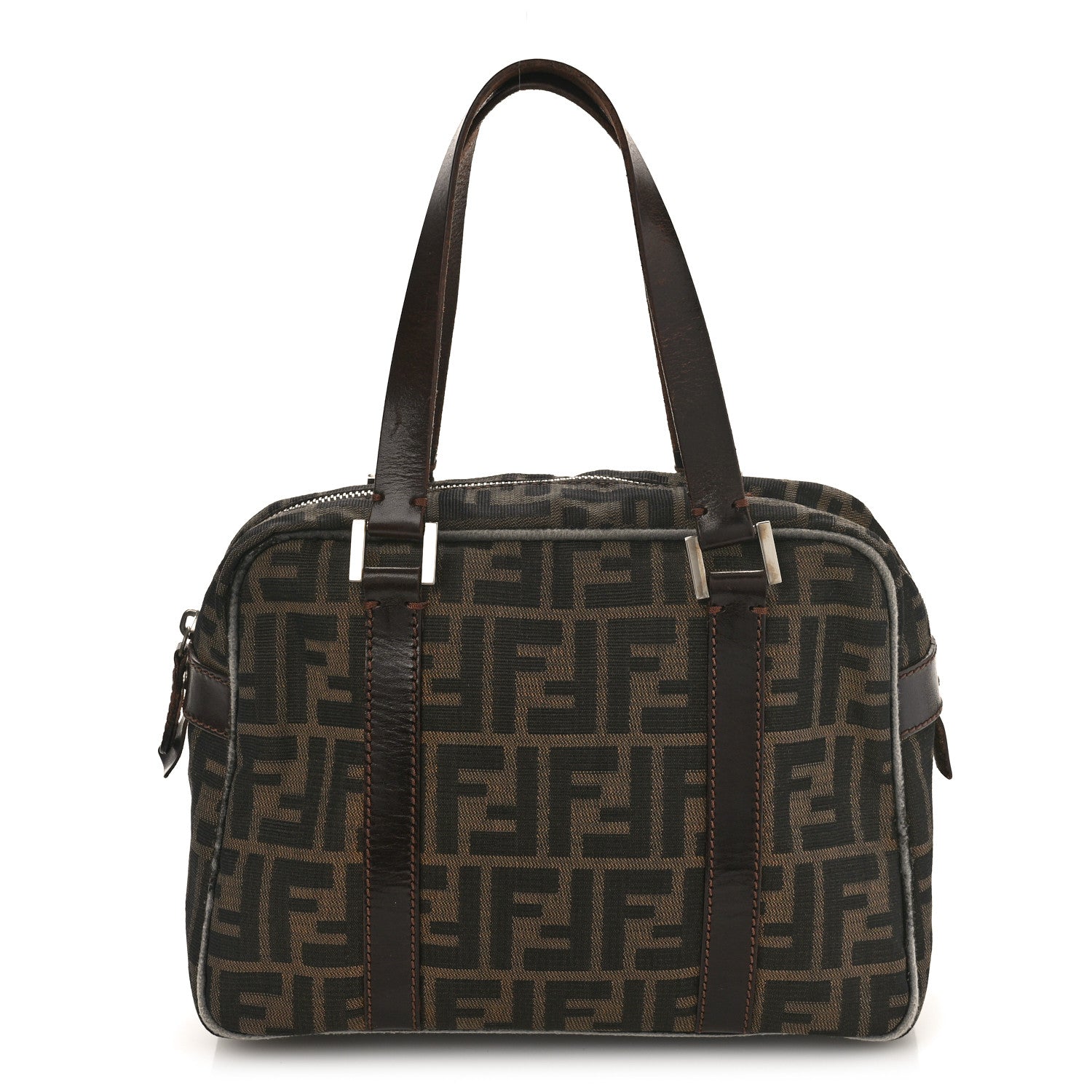 Fendi Zucca Boston Tobacco 1 of 10