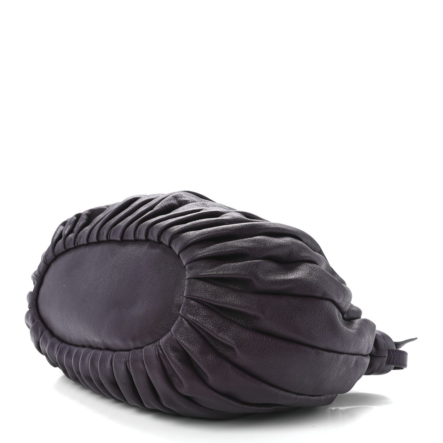 Mansur Gavriel Calfskin Pleated Balloon Bag Eggplant 9 of 11