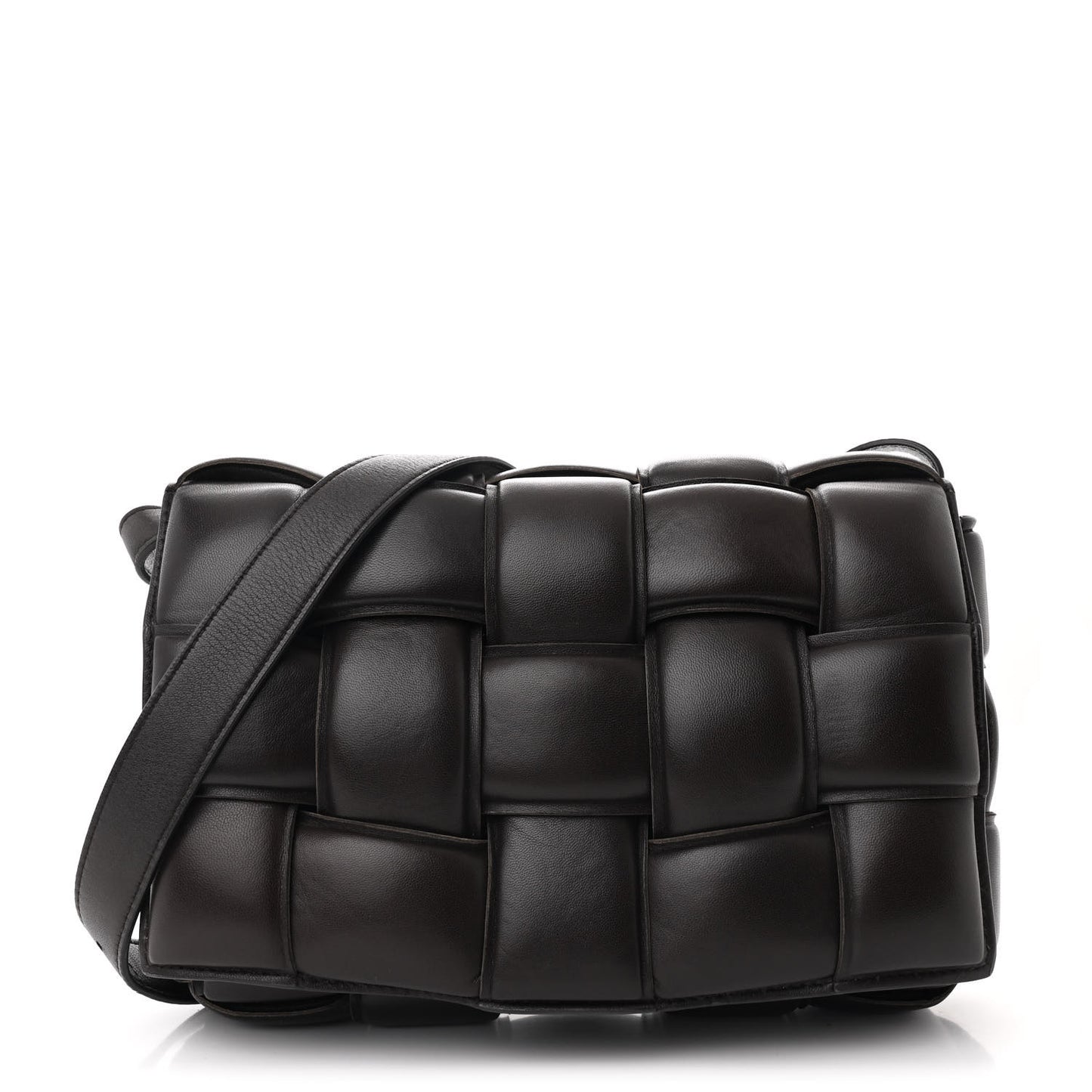 Nappa Maxi Intreccio Padded Cassette Crossbody Bag Fondant