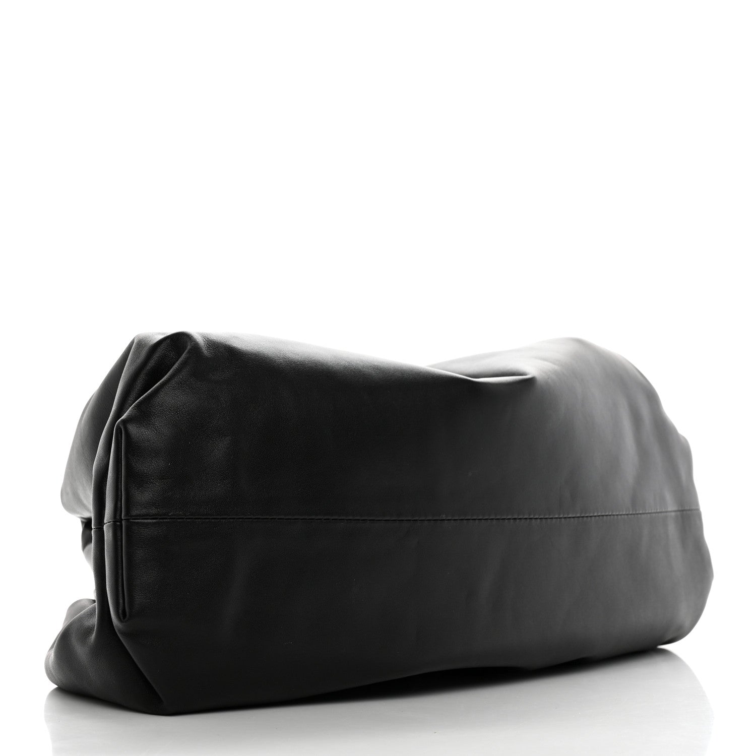 Bottega Veneta Smooth Butter Calf The Pouch Oversized Clutch Black 4 of 7