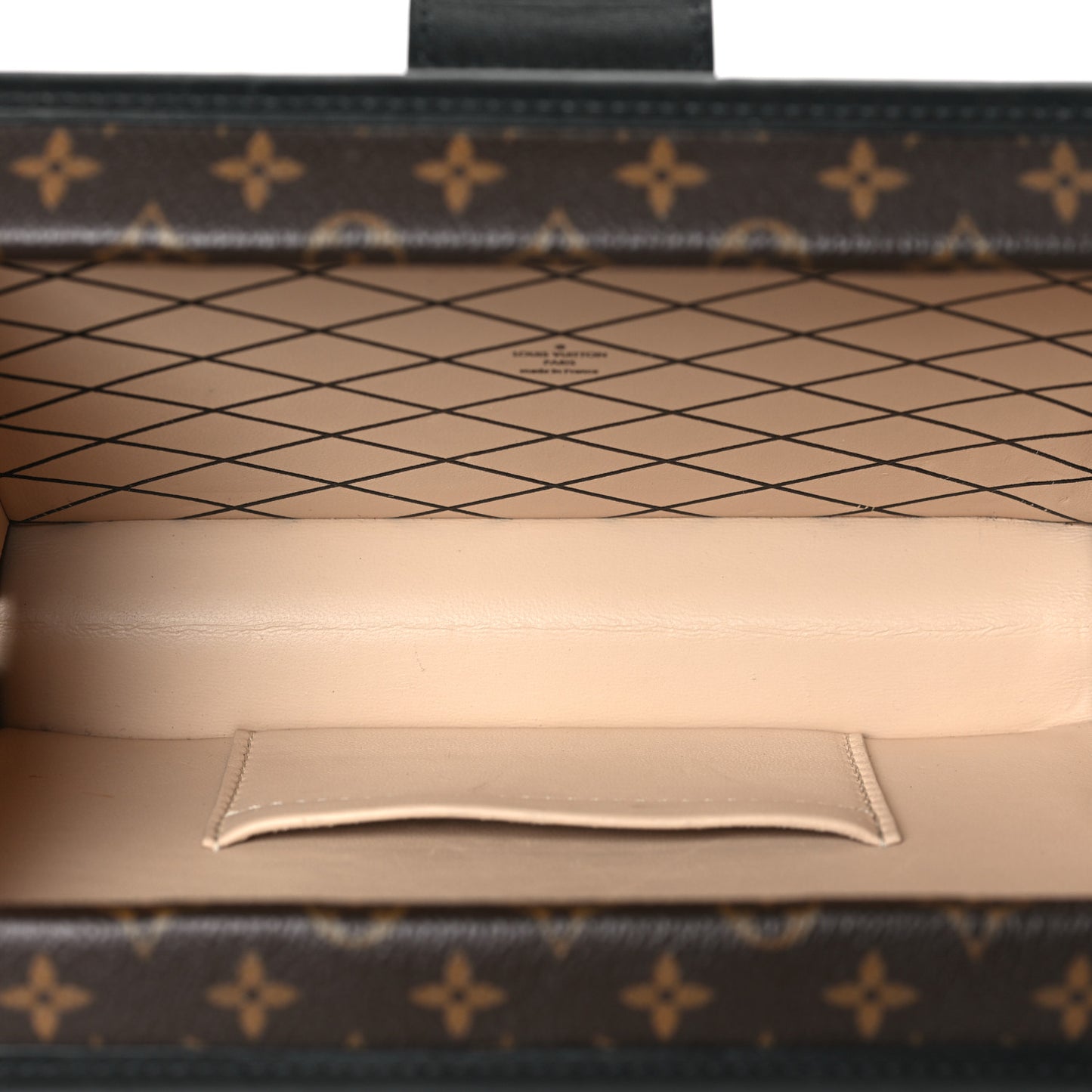 Monogram Kabuki Petite Malle Black