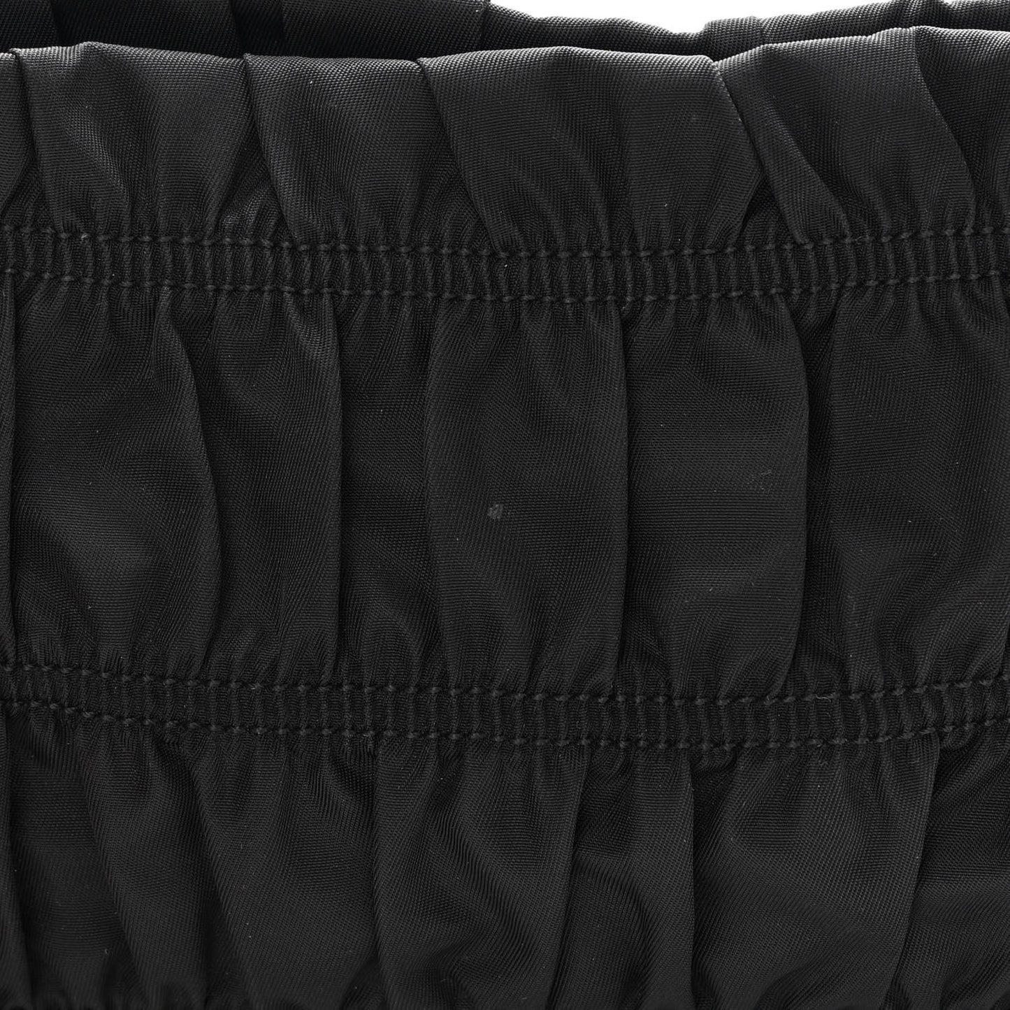 Tessuto Nylon Gaufre Pochette Black