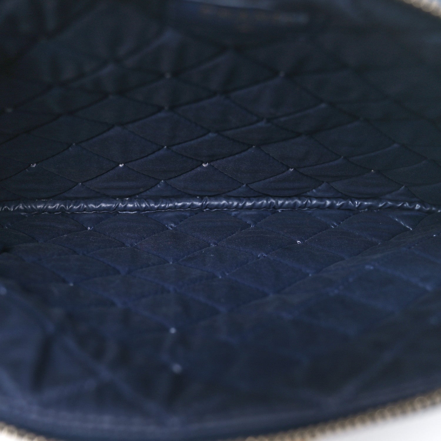 Chanel Lambskin Quilted Medium Boy Cosmetic Case Navy 5 of 10