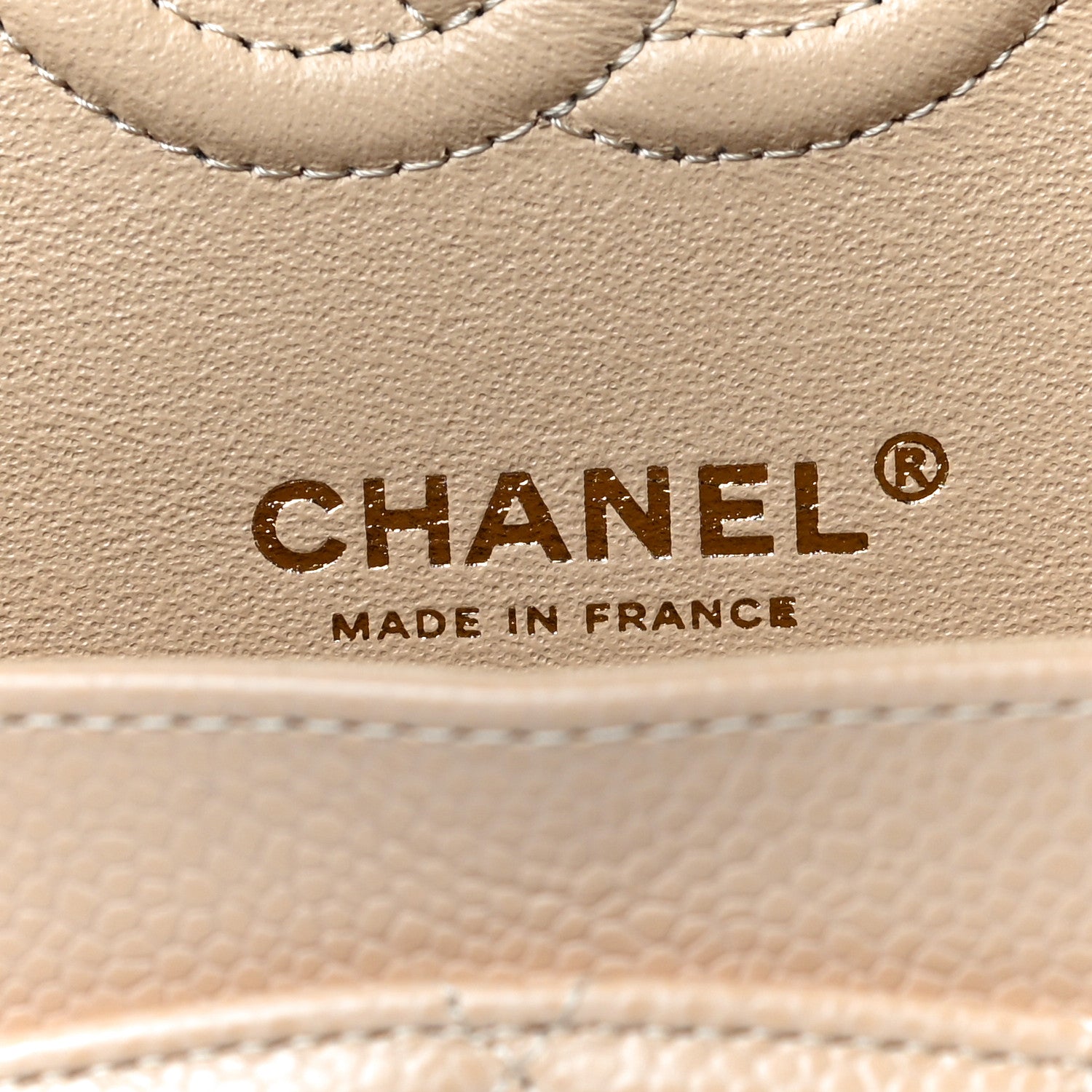 Chanel Caviar Quilted Small Double Flap Beige 6 of 10